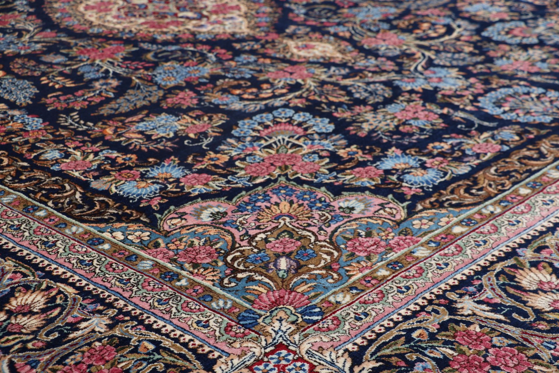 Handgeknüpfter Kerman Perserteppich, 280 × 360 cm, Wolle