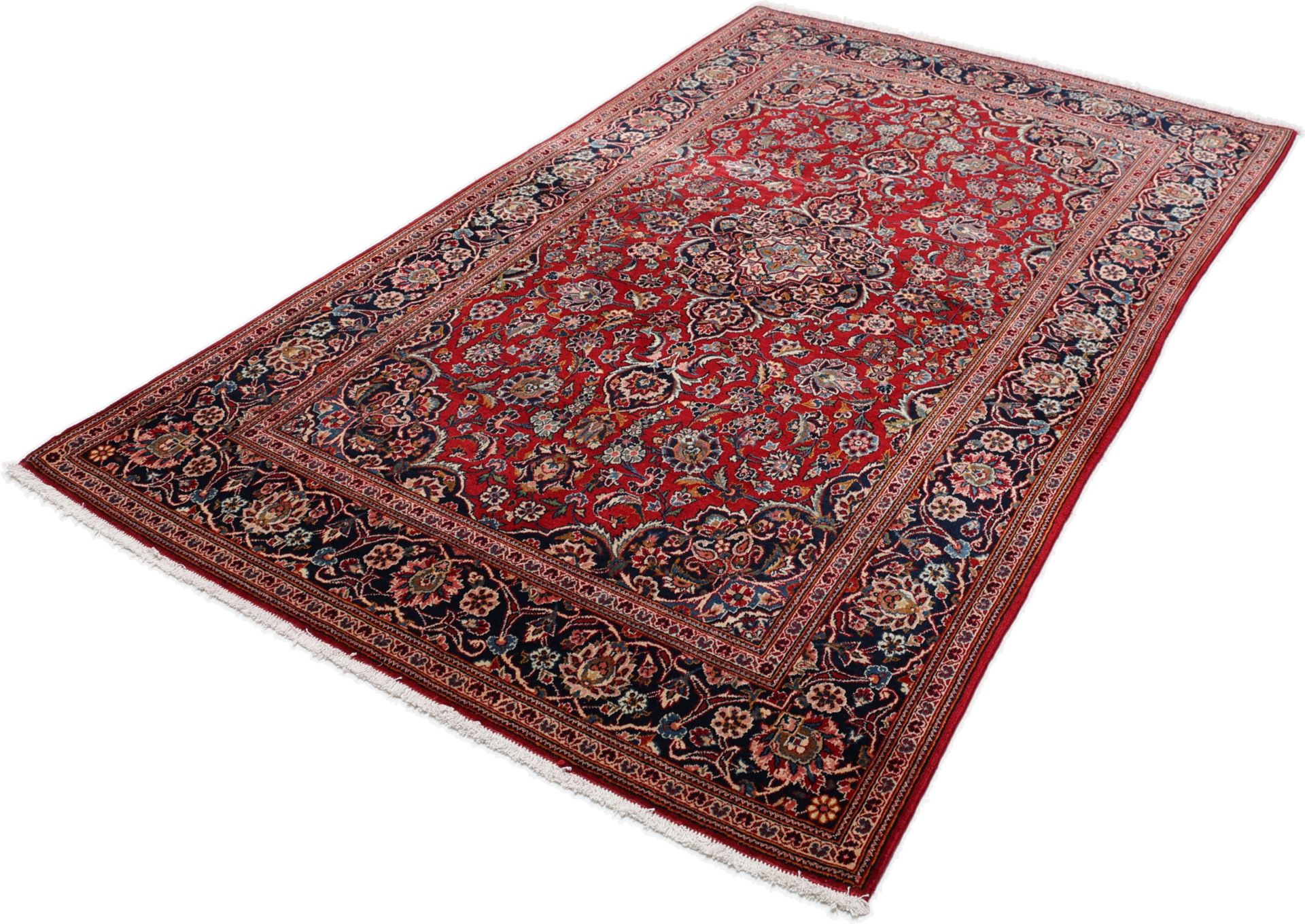 Kashan Perserteppich aus Iran, 127 × 220 cm
