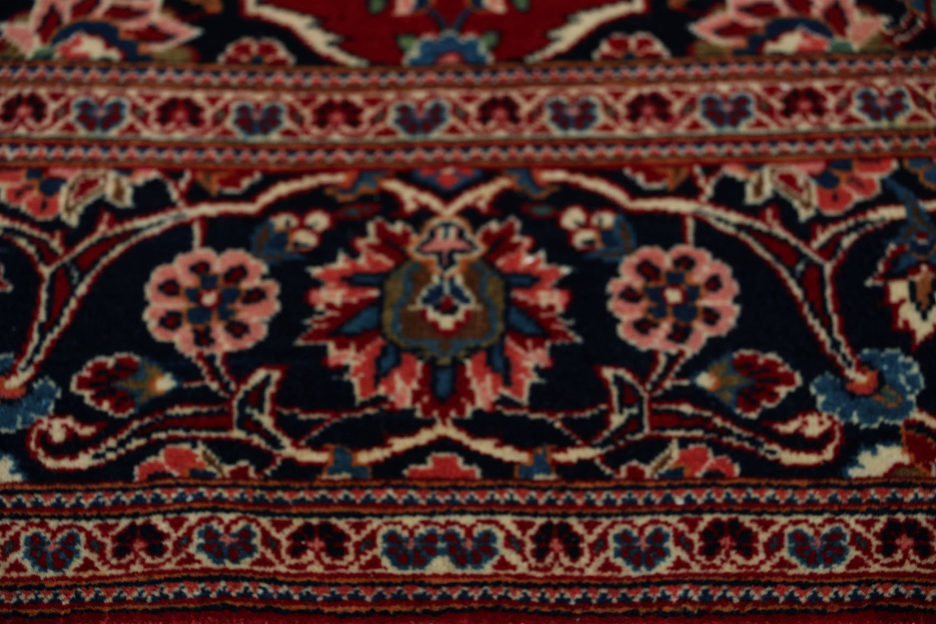 Kashan Perserteppich aus Iran, 127 × 220 cm