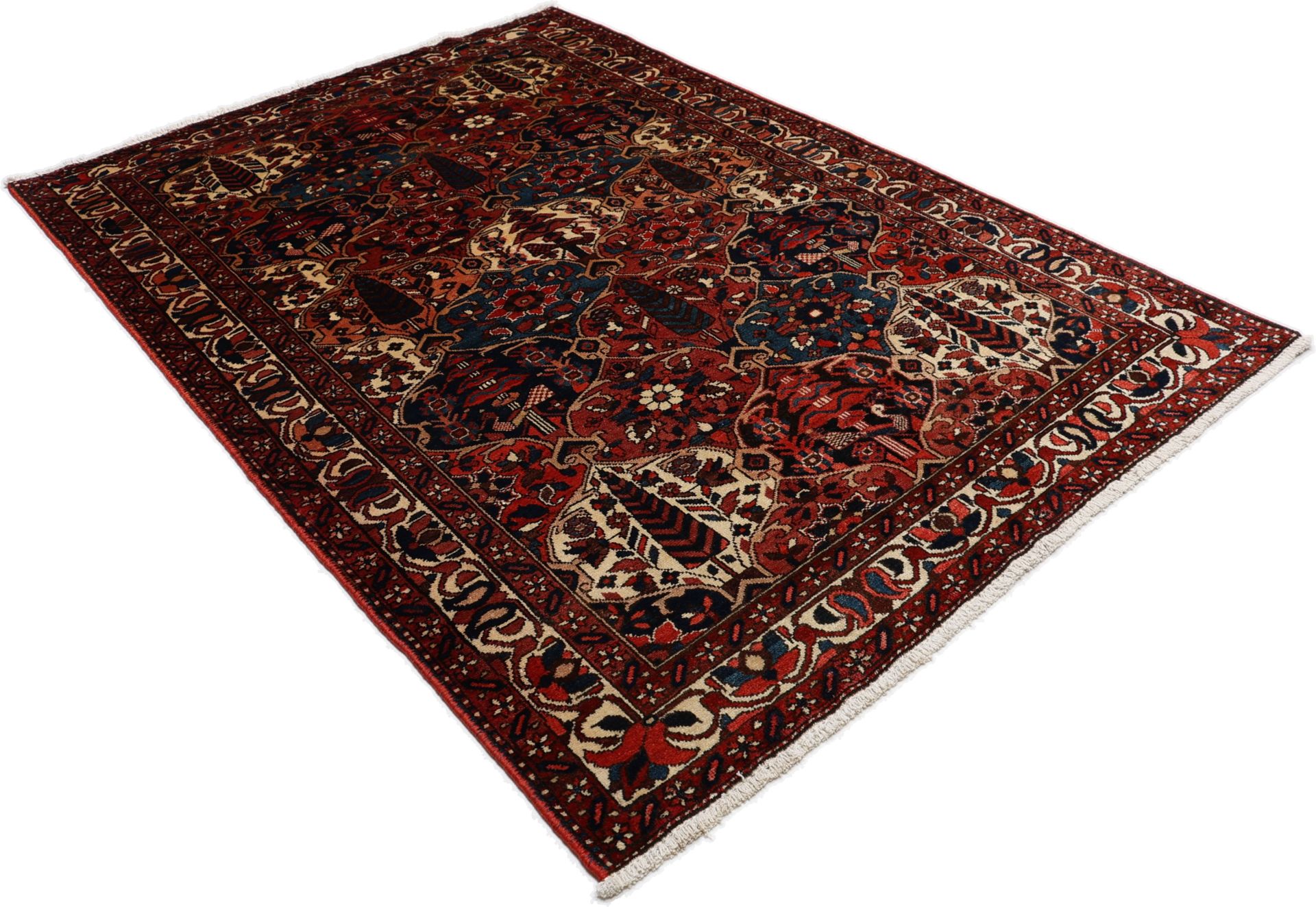Bakhtiari Perserteppich antik, 148 × 218 cm, Wolle