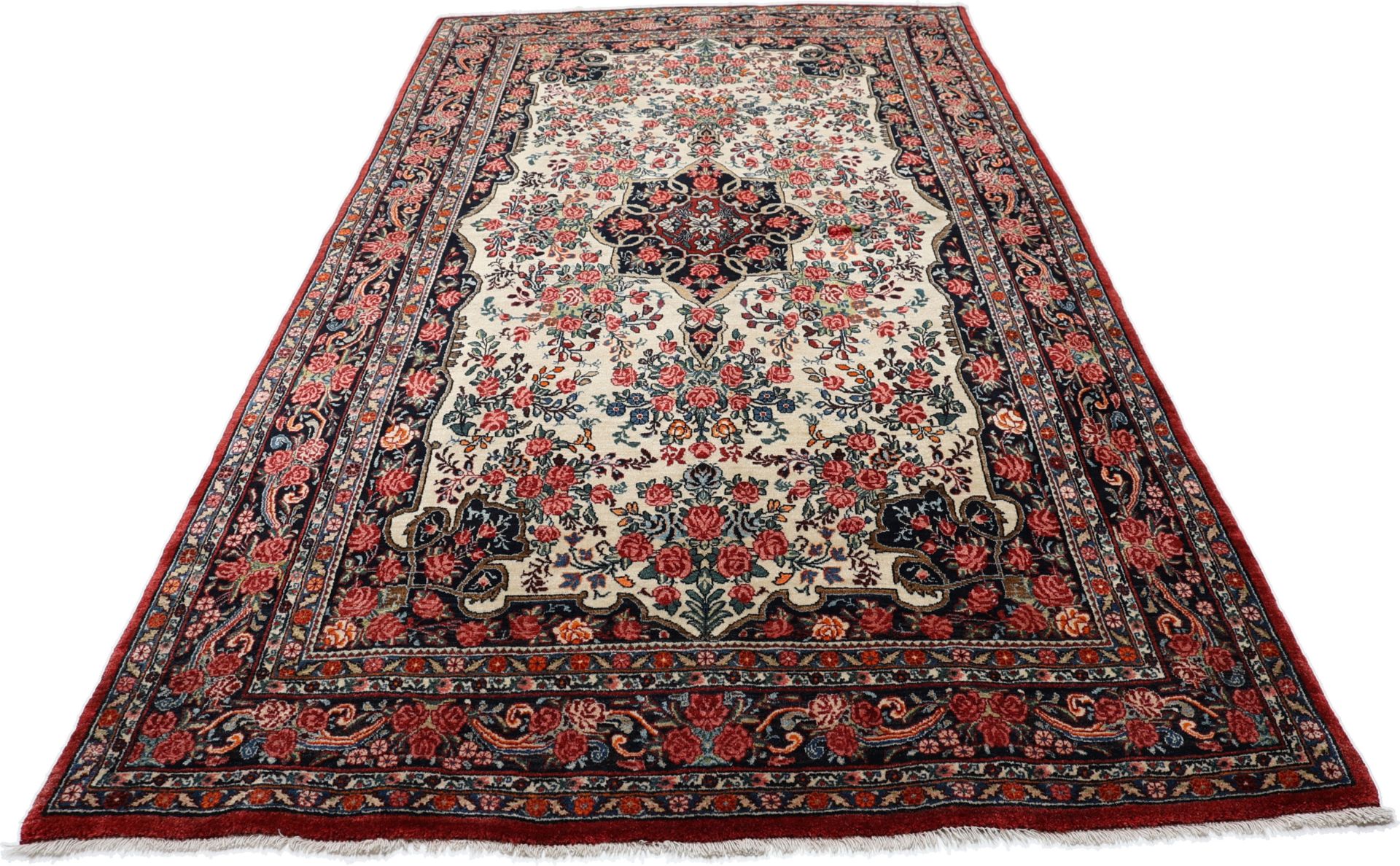 Bijar Perserteppich aus Iran, 154 × 275 cm