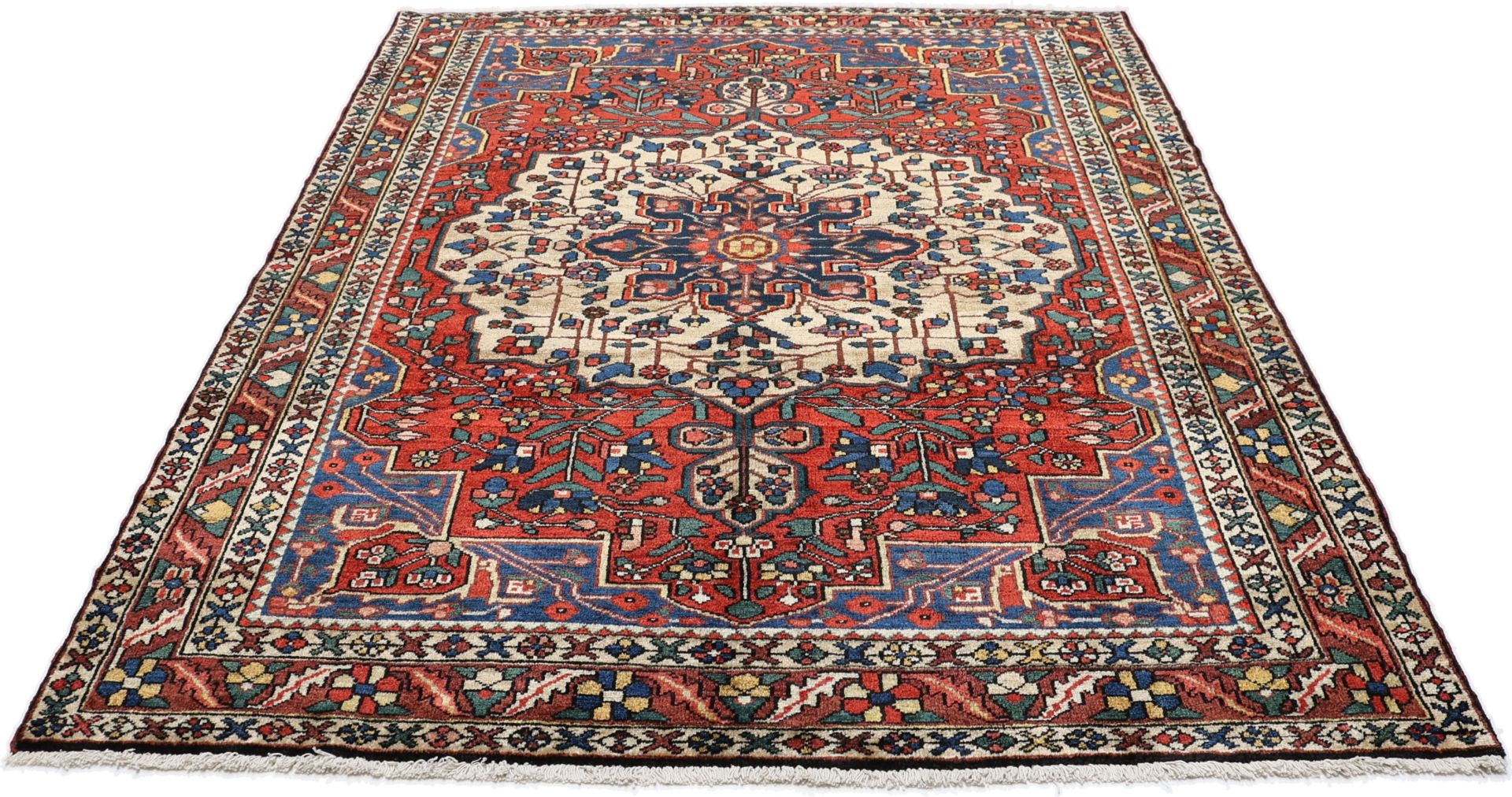 Bakhtiari Perserteppich antik, 163 × 205 cm, Wolle