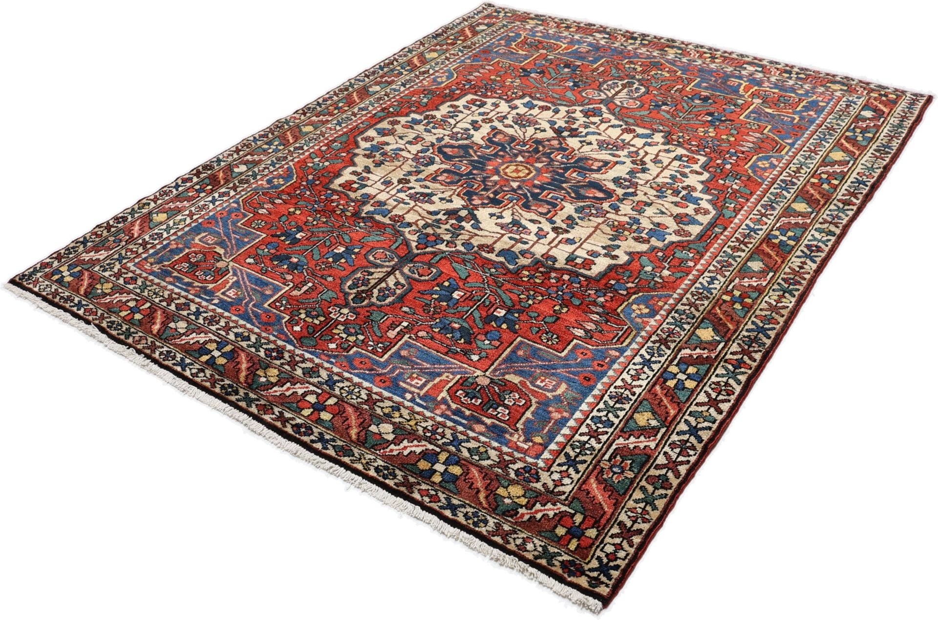 Bakhtiari Perserteppich antik, 163 × 205 cm, Wolle