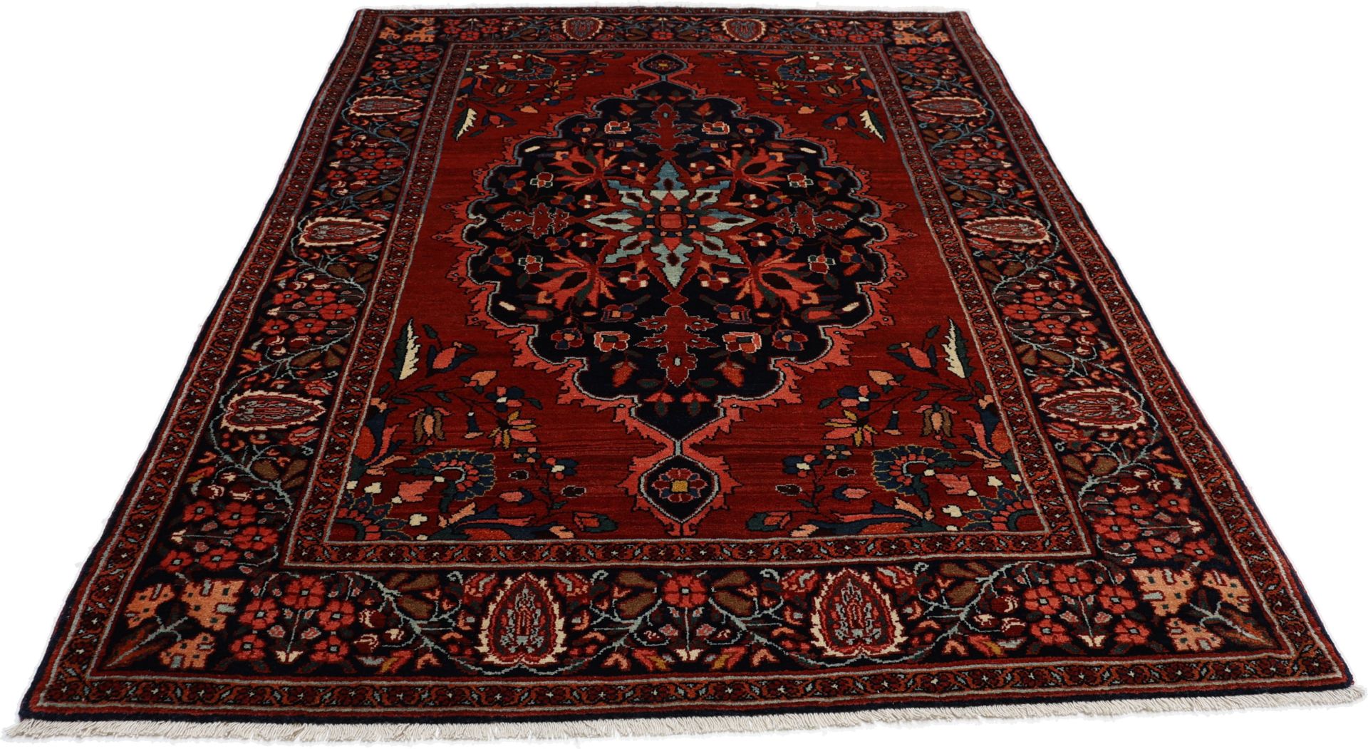 Antiker Perserteppich aus Iran, 158 × 212 cm