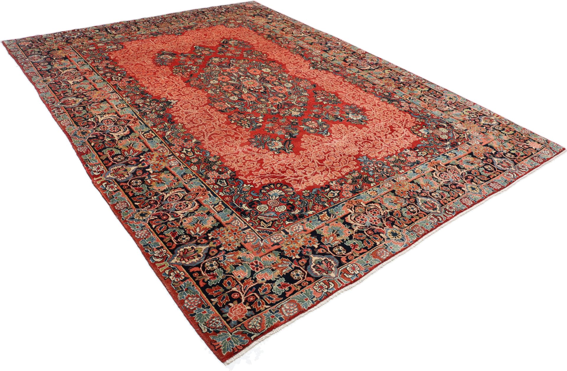 Handgeknüpfter Sarough Perserteppich, 270 × 370 cm, Wolle