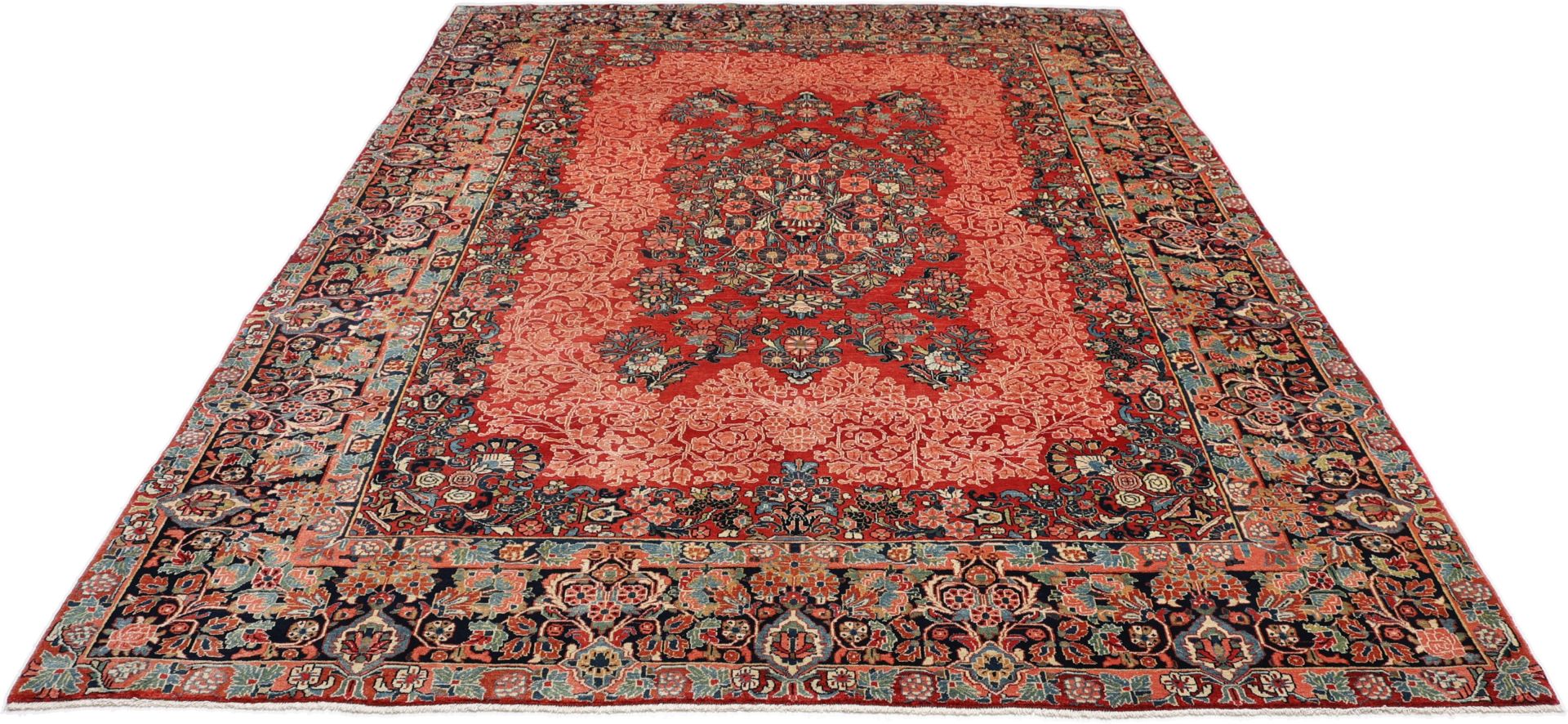 Handgeknüpfter Sarough Perserteppich, 270 × 370 cm, Wolle