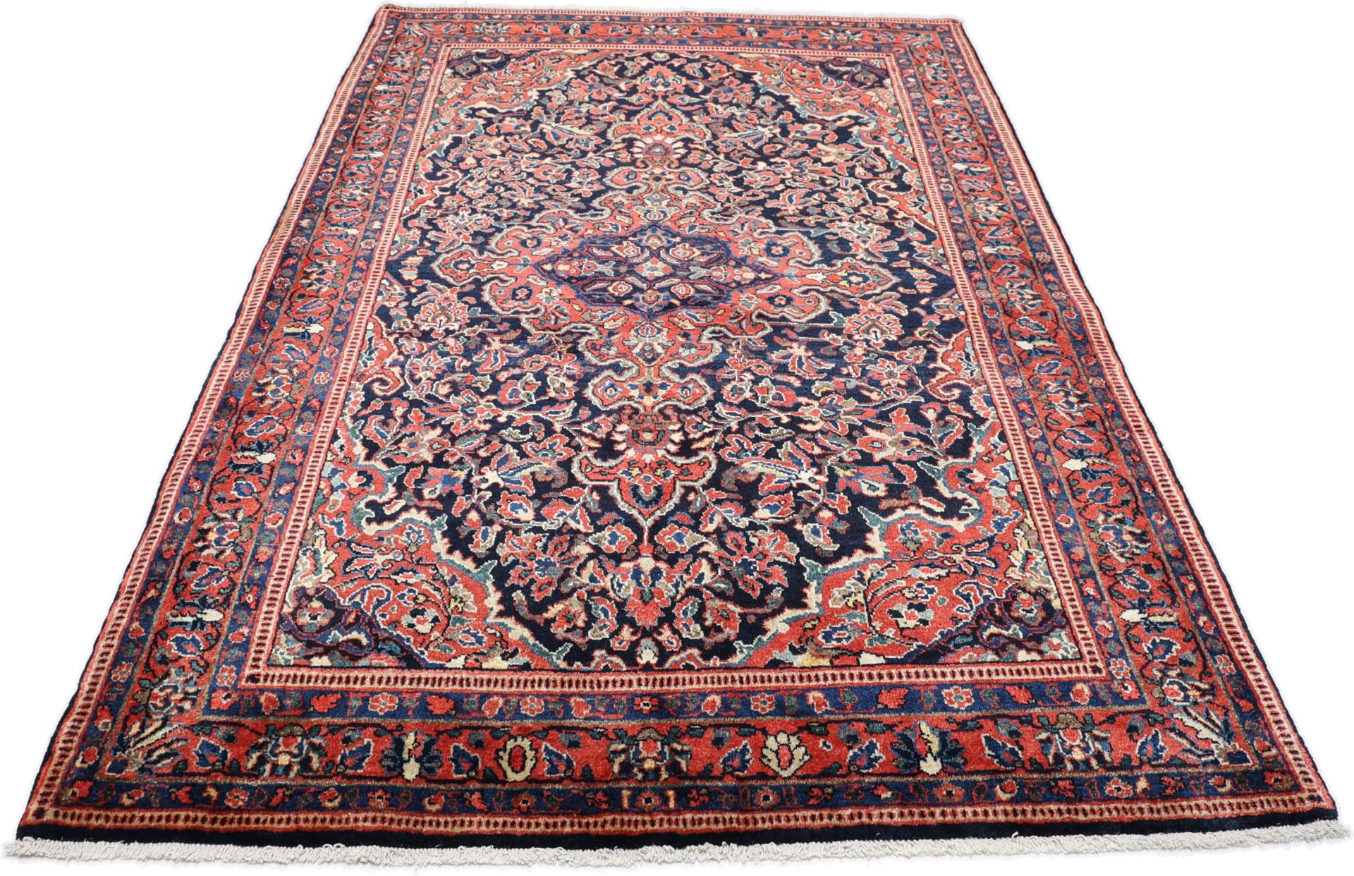 Sarough Perserteppich antik, 130 × 208 cm, Wolle