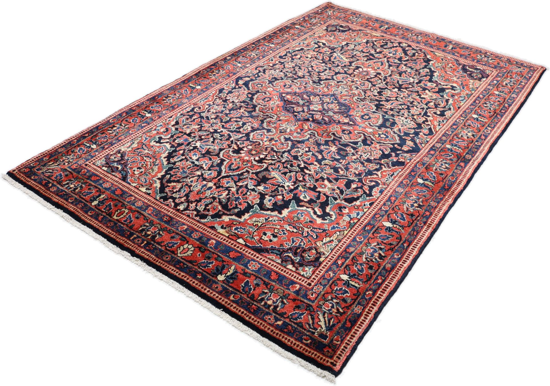 Sarough Perserteppich antik, 130 × 208 cm, Wolle