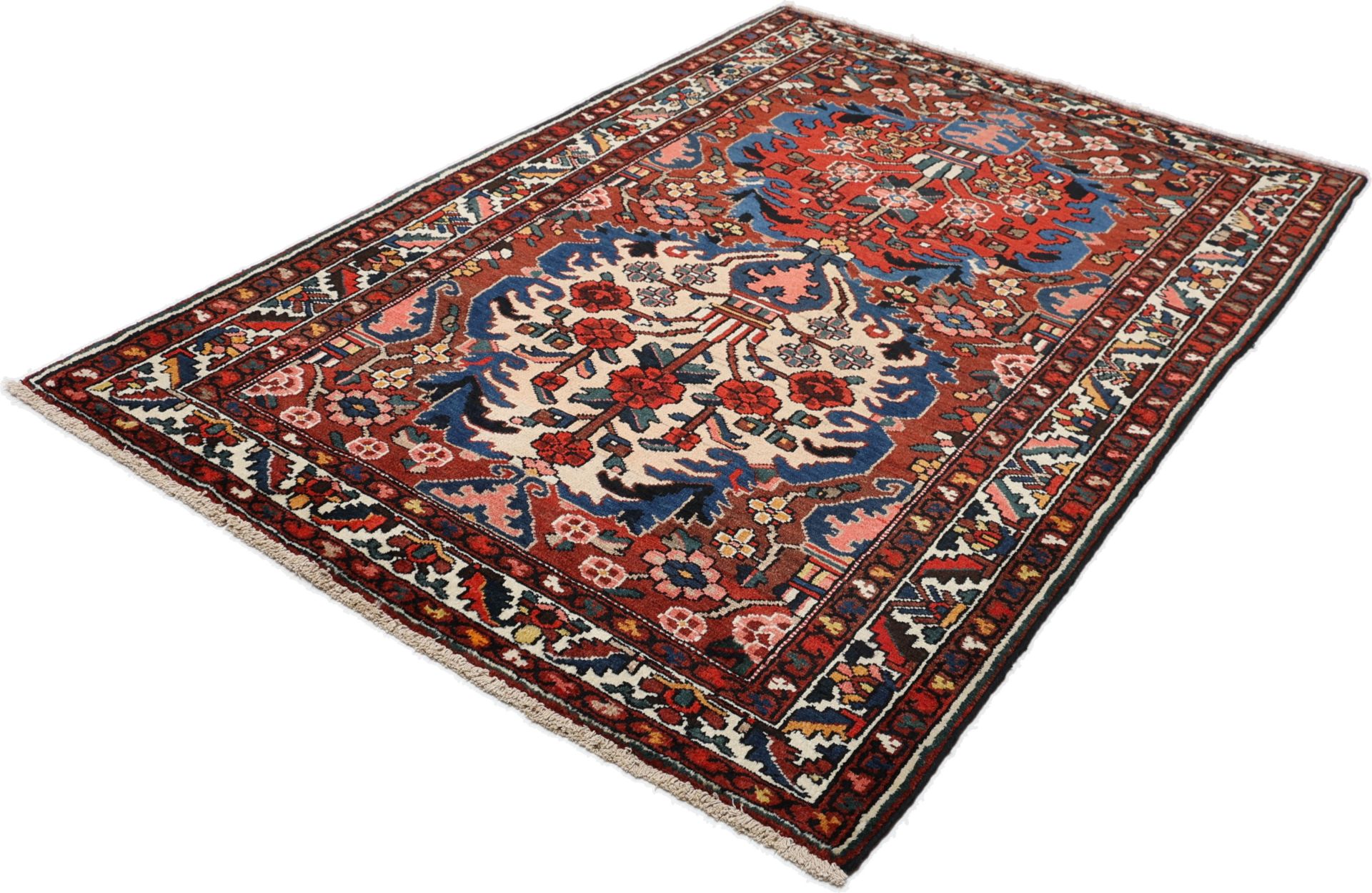 Bakhtiari Perserteppich antik, 141 × 209 cm, Wolle