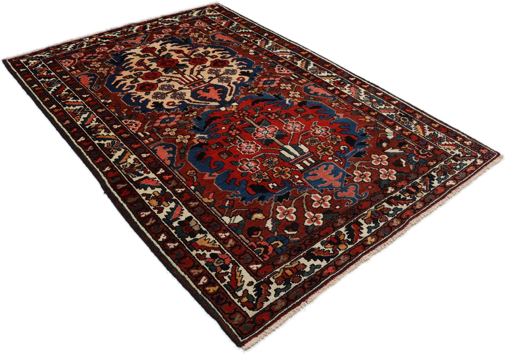 Bakhtiari Perserteppich antik, 141 × 209 cm, Wolle