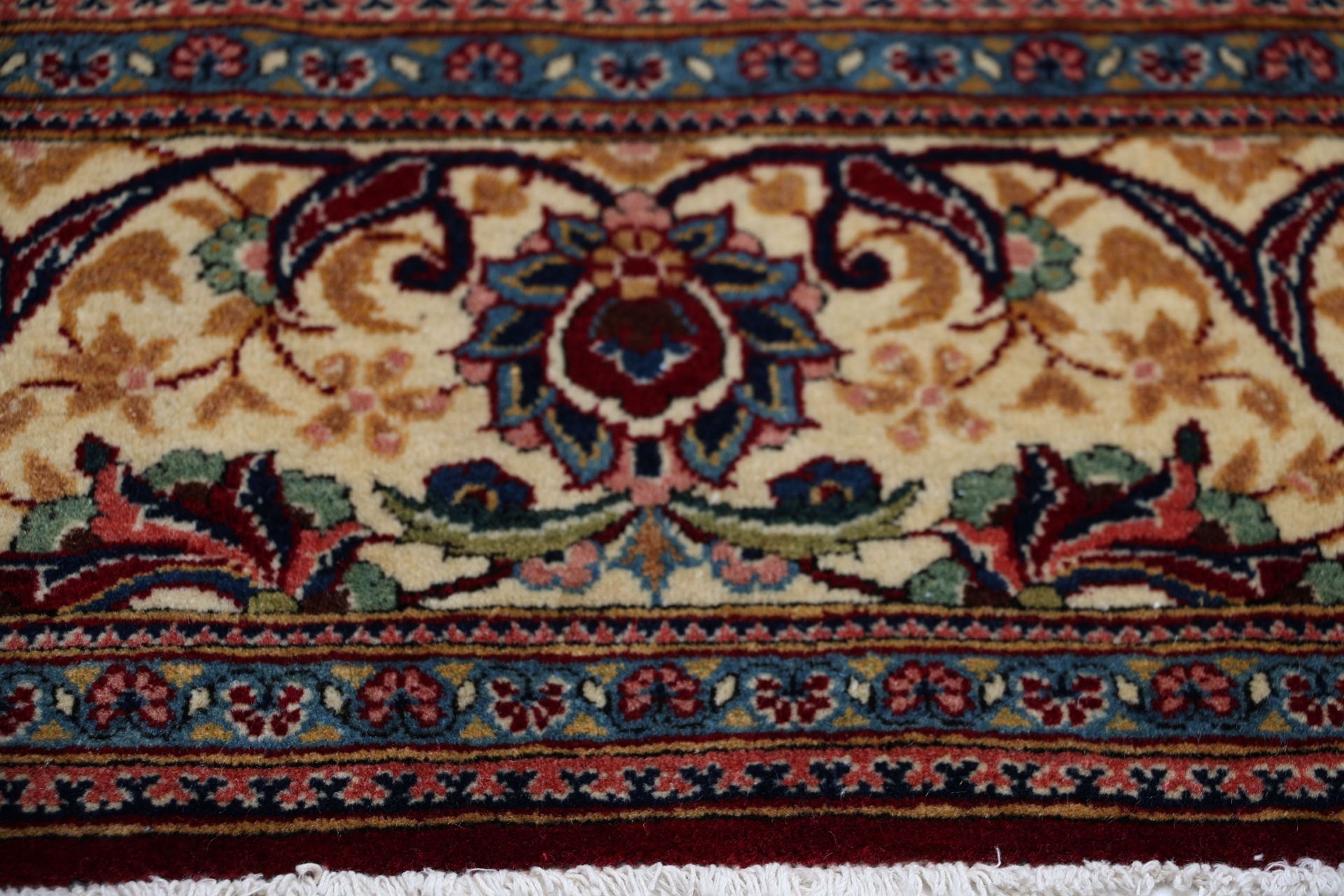 Kashan Perserteppich antik, 137 × 218 cm, Wolle