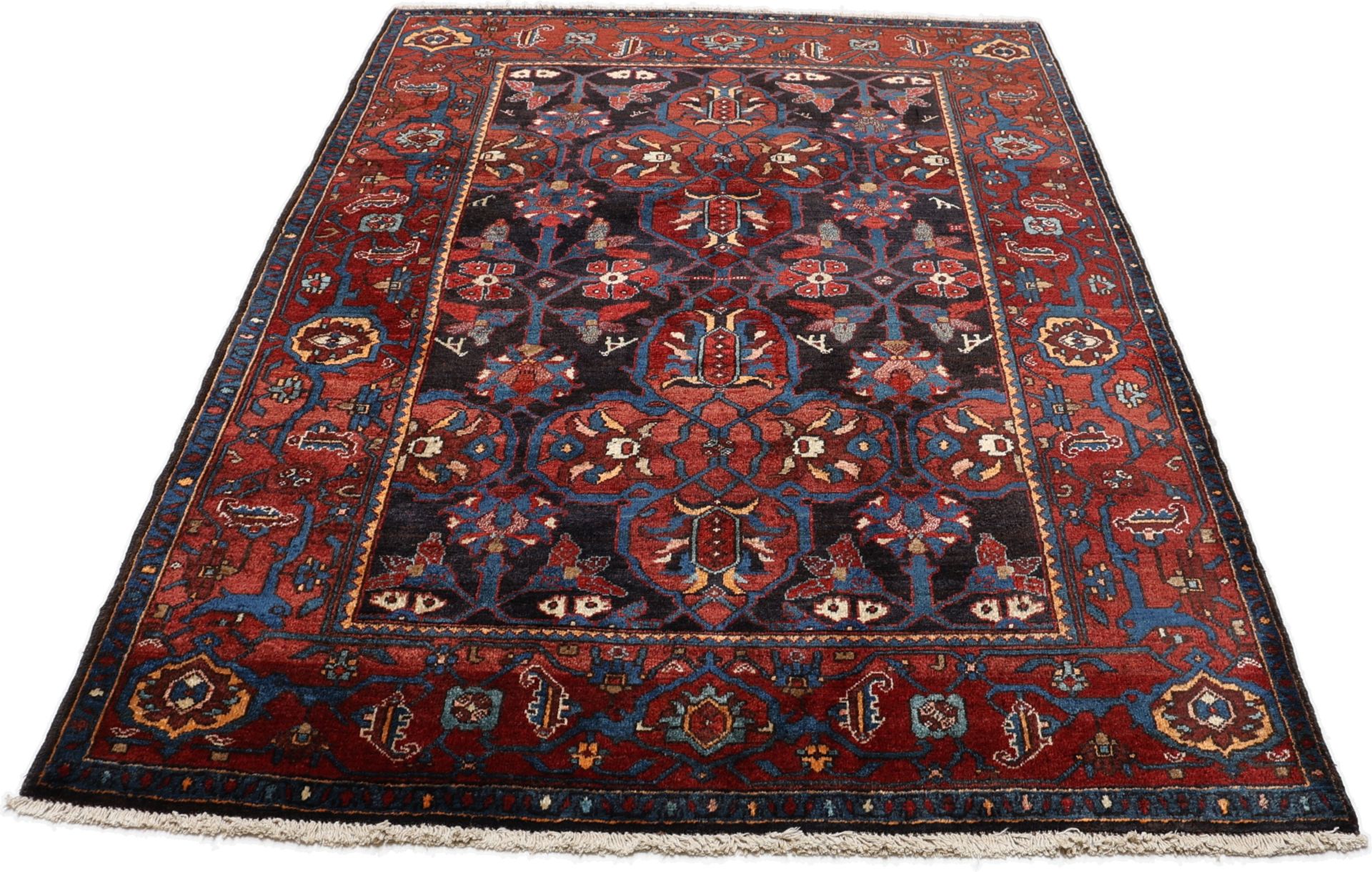 Antiker Bijar Perserteppich, 135 × 198 cm, Wolle