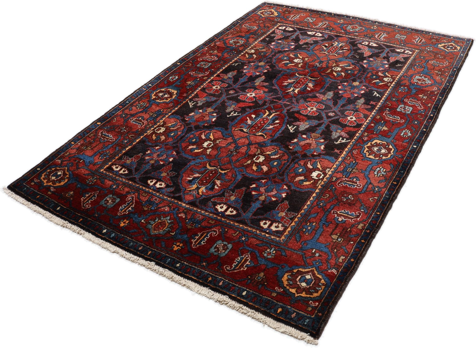 Antiker Bijar Perserteppich, 135 × 198 cm, Wolle