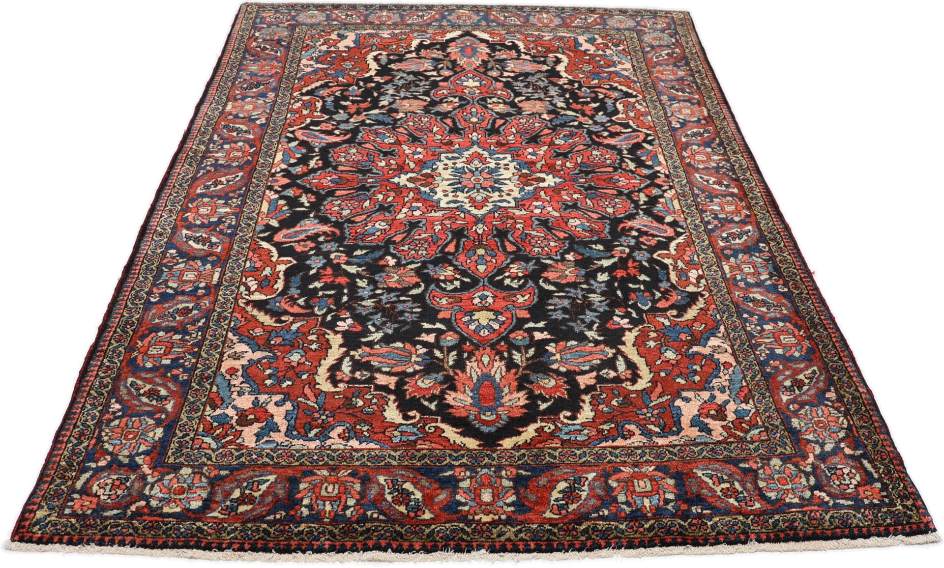 Bakhtiari Perserteppich antik, 142 × 212 cm, Wolle
