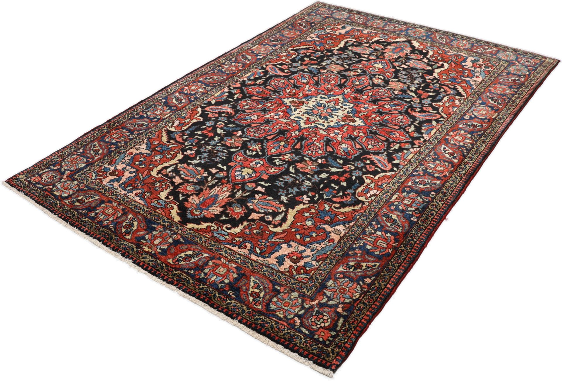 Bakhtiari Perserteppich antik, 142 × 212 cm, Wolle