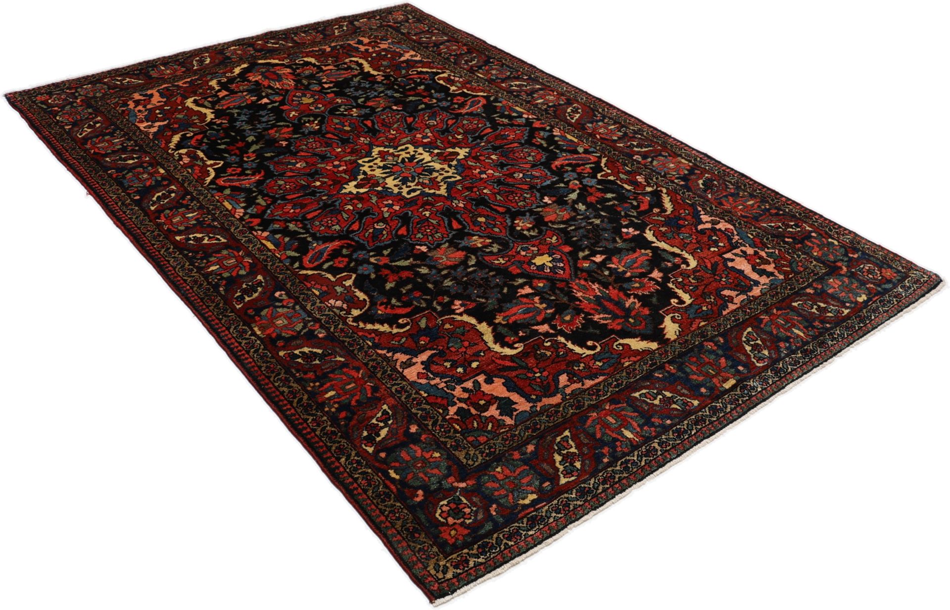 Bakhtiari Perserteppich antik, 142 × 212 cm, Wolle