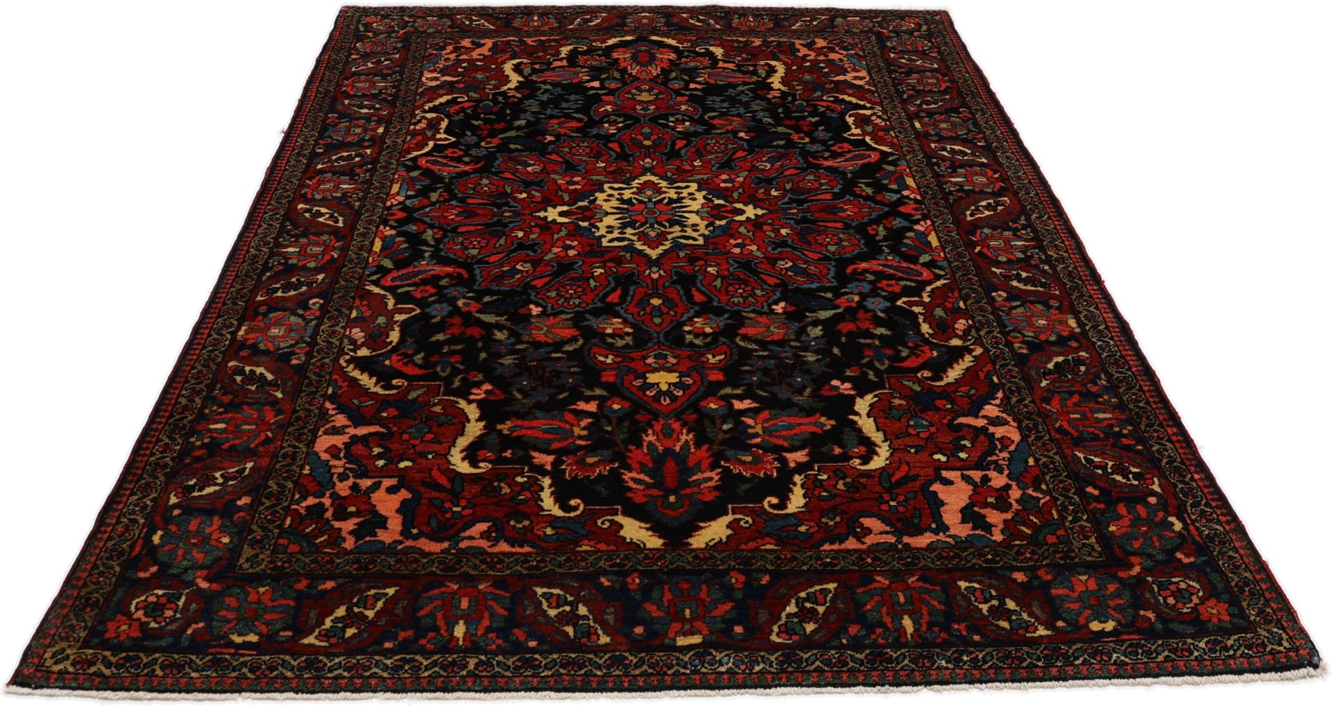 Bakhtiari Perserteppich antik, 142 × 212 cm, Wolle