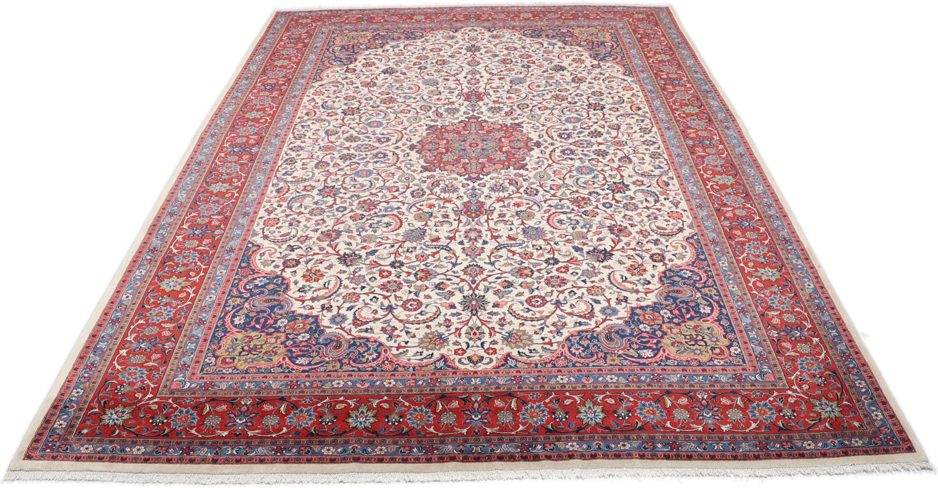 Handgeknüpfter Sarough Perserteppich 272 × 376 cm