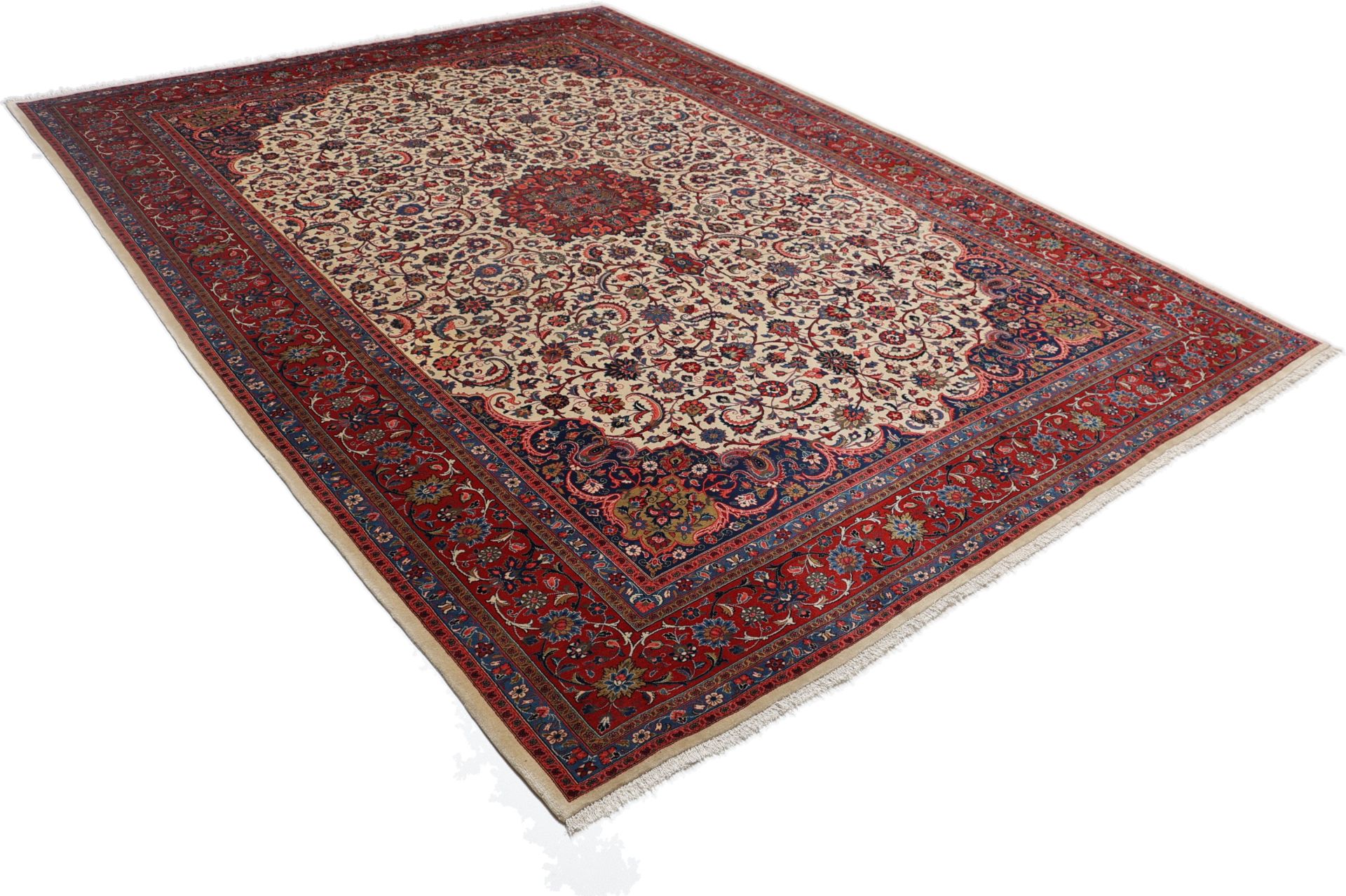 Handgeknüpfter Sarough Perserteppich 272 × 376 cm