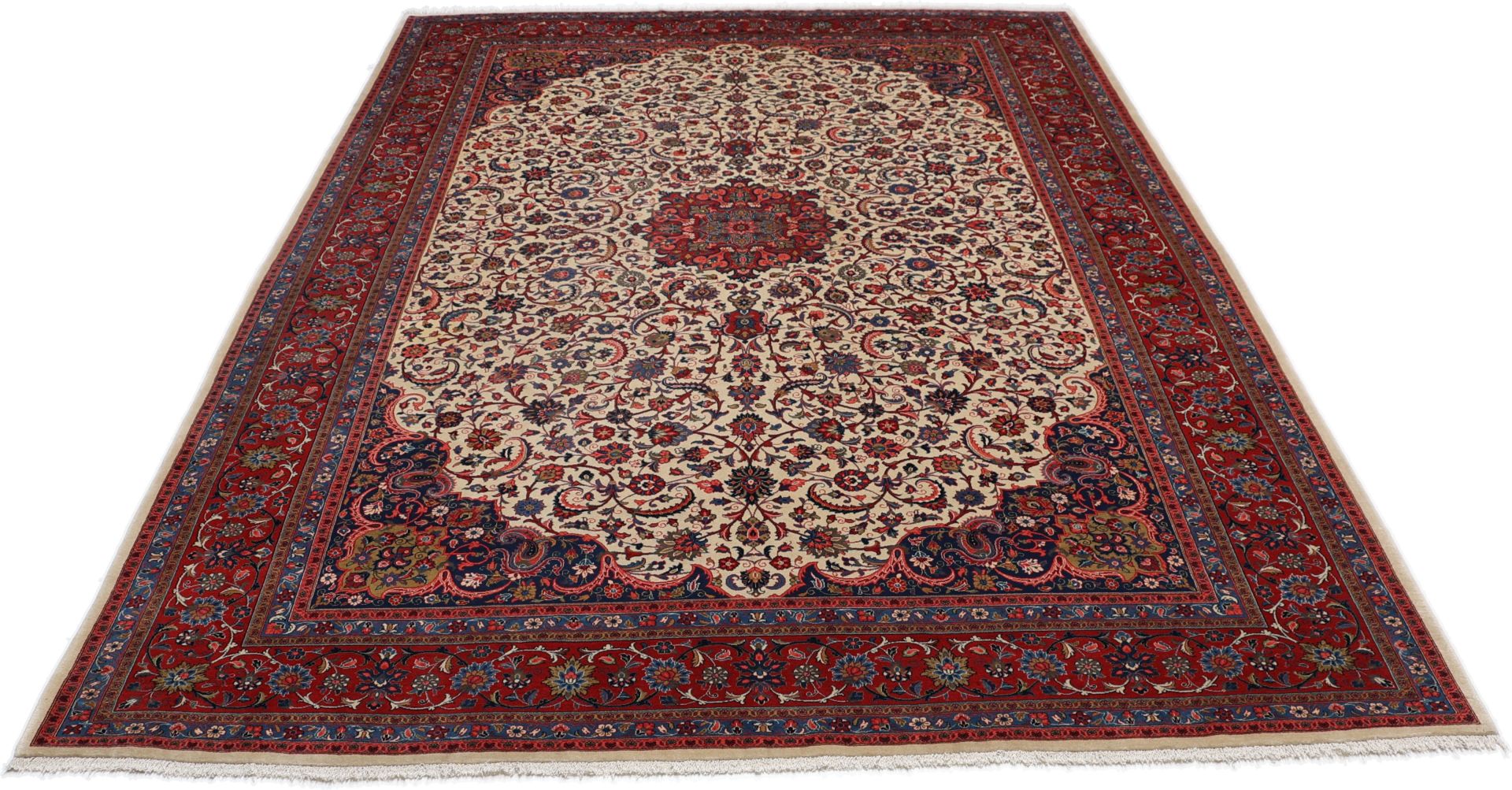 Handgeknüpfter Sarough Perserteppich 272 × 376 cm