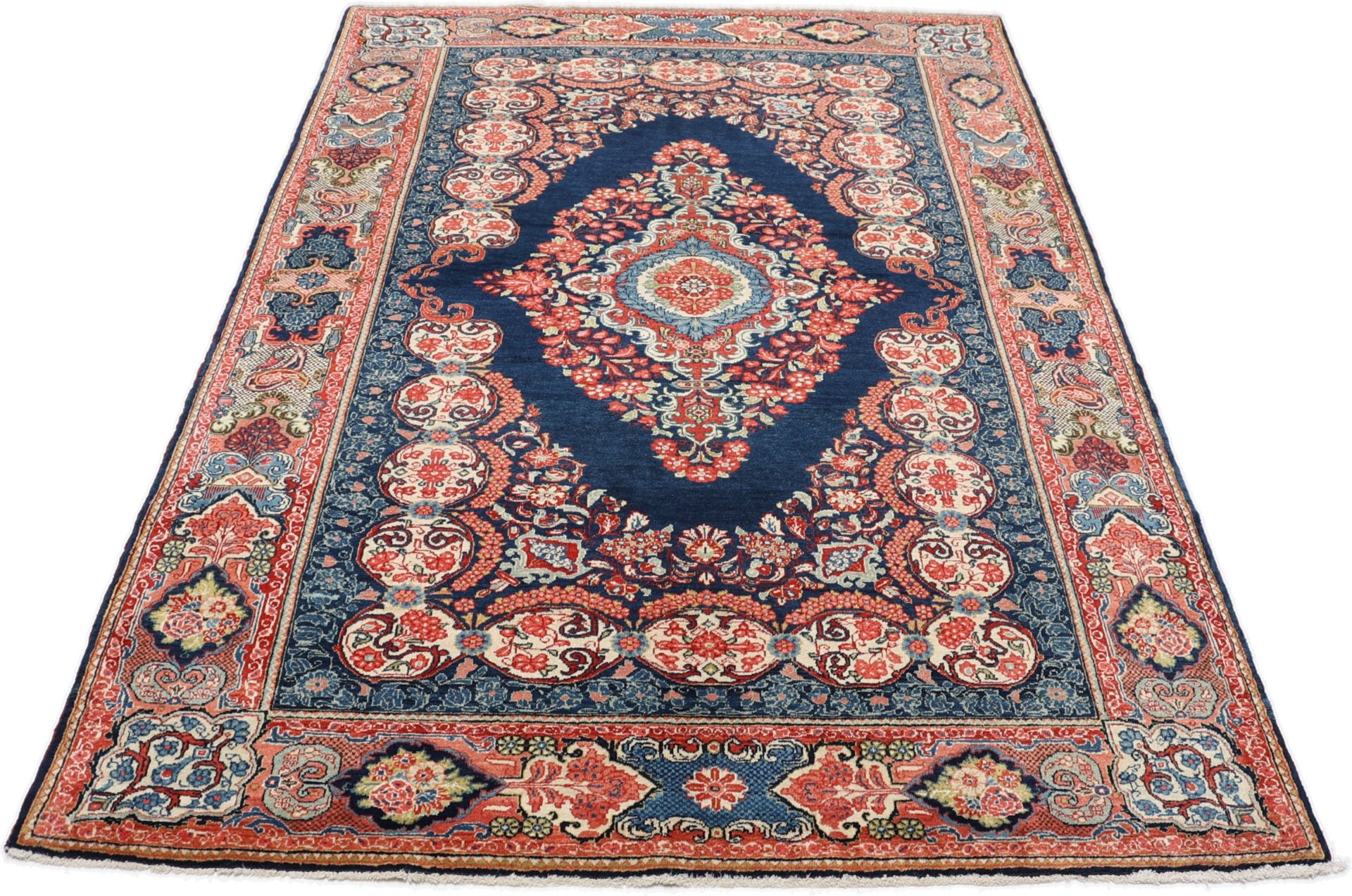 Antiker Sarough Perserteppich aus Iran, 135 × 201 cm