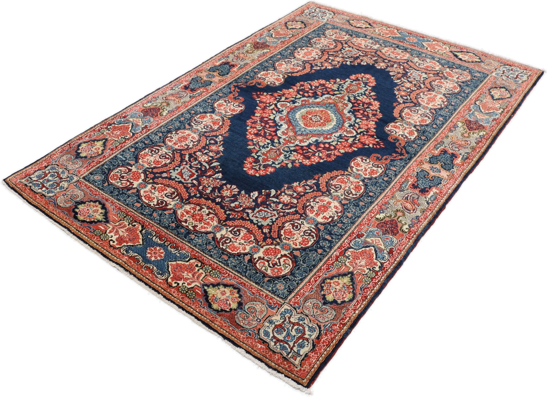 Antiker Sarough Perserteppich aus Iran, 135 × 201 cm
