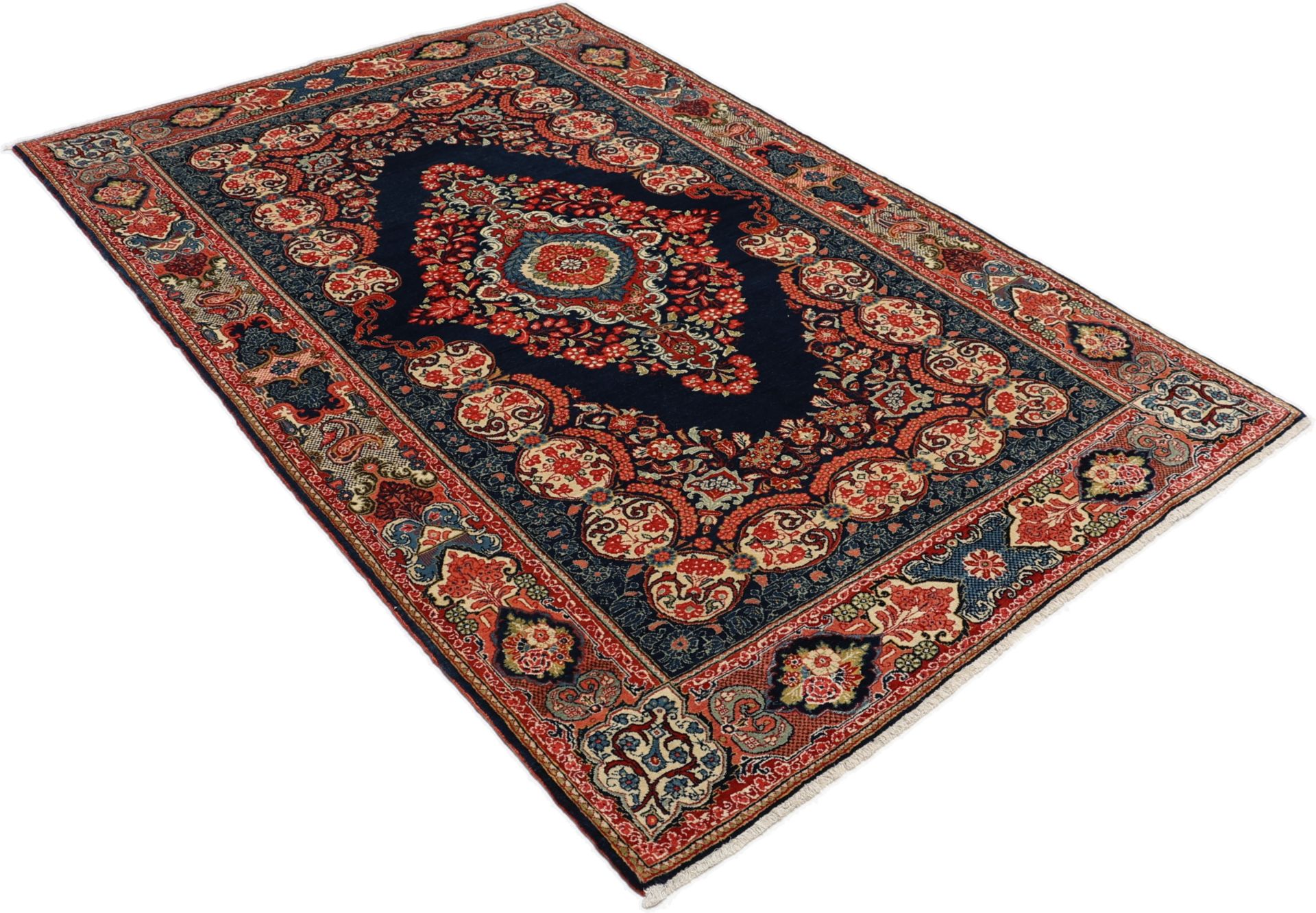 Antiker Sarough Perserteppich aus Iran, 135 × 201 cm