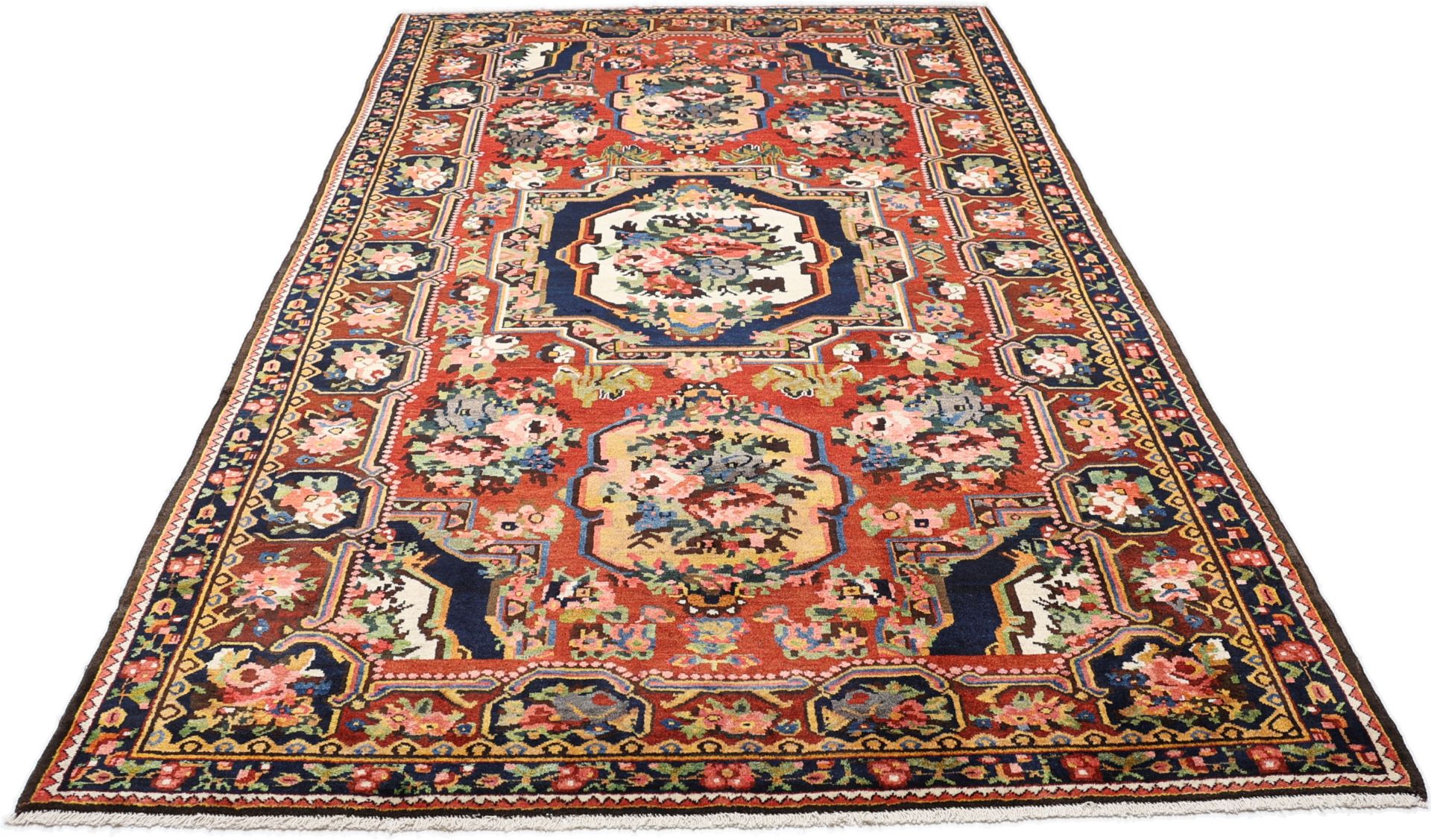 perserteppich-bachtiar-215-x-355-cm-schurwolle-handgeknupft-antik-6 Handgeknüpfter Bakhtiari Perserteppich 215 × 355 cm