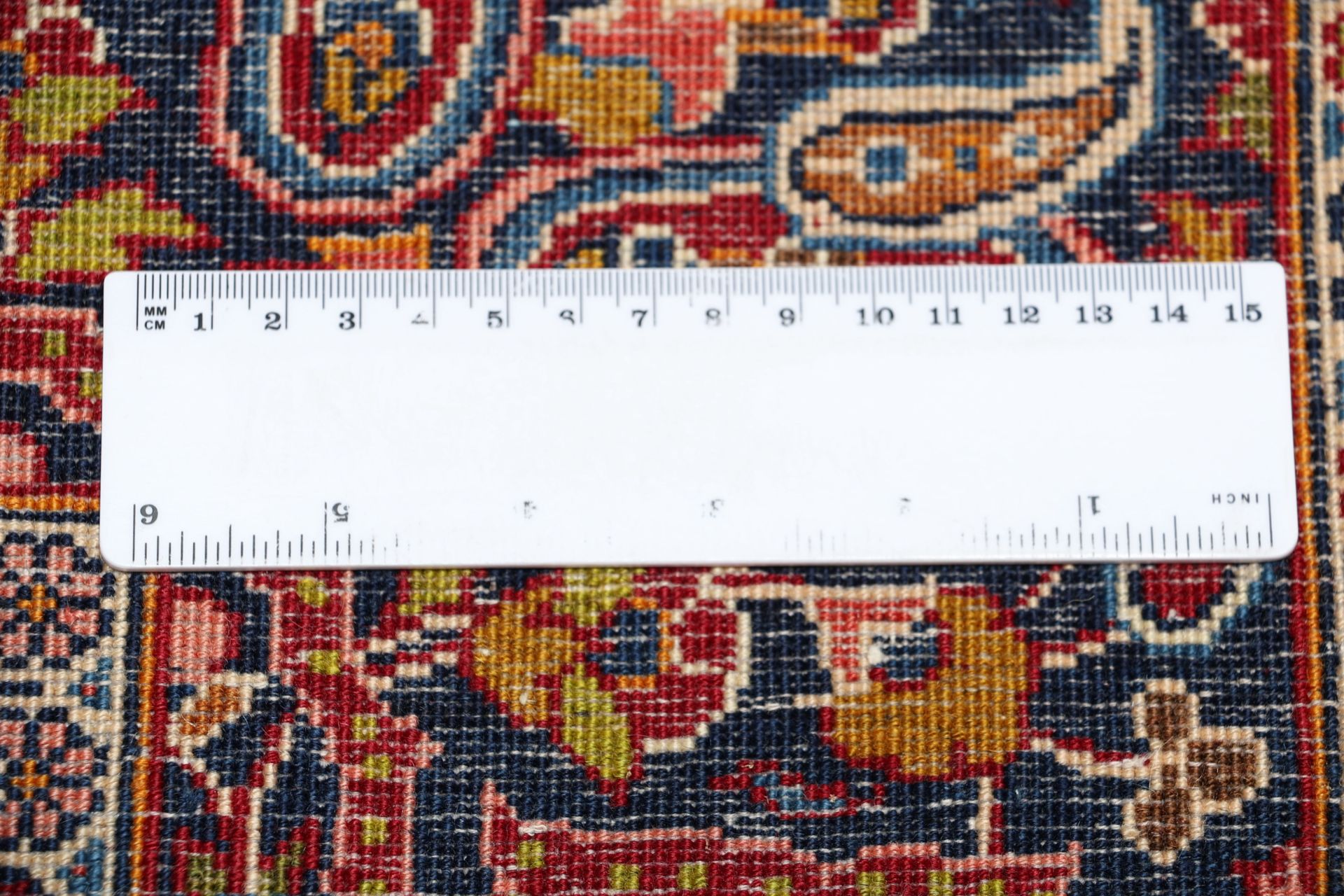 Kashan Perserteppich 142 × 211 cm aus Wolle, handgeknüpft