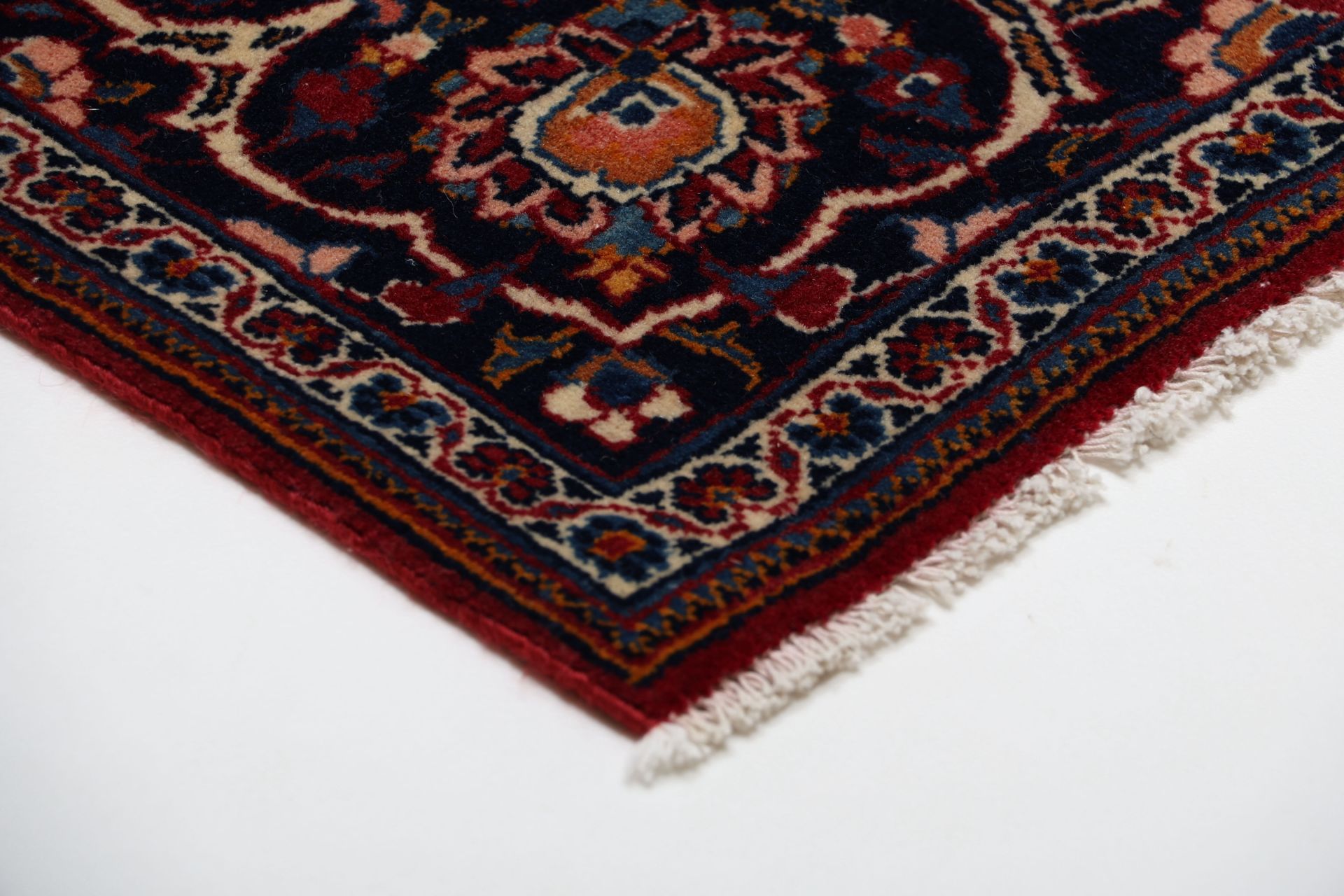 Kashan Perserteppich aus Iran, 130 × 198 cm