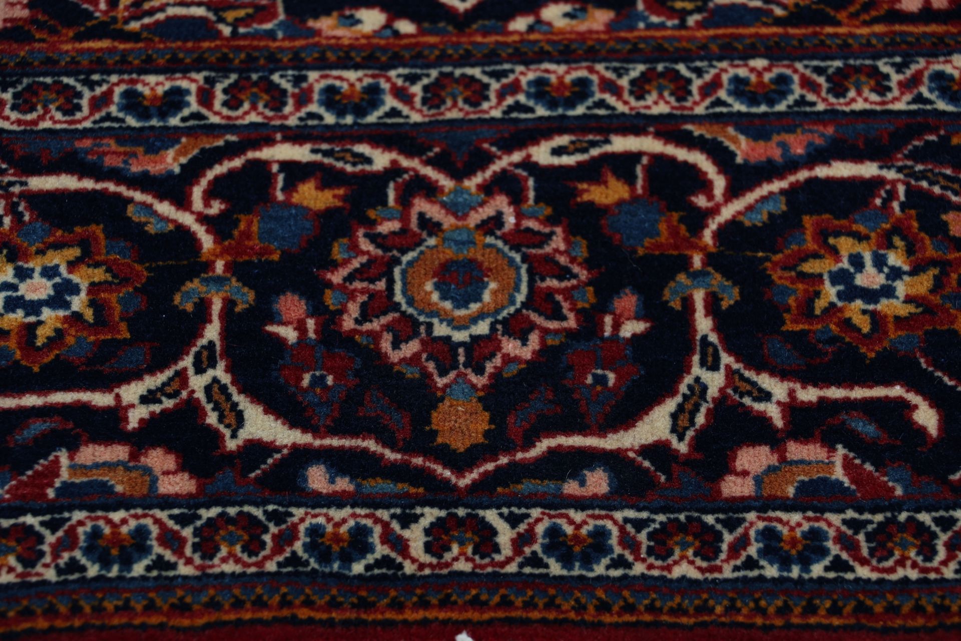 Kashan Perserteppich aus Iran, 130 × 198 cm