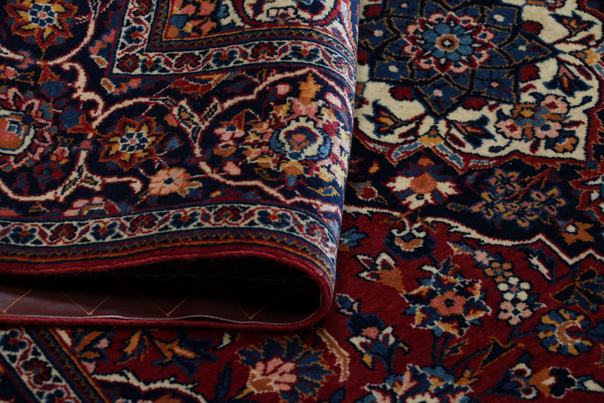 Kashan Perserteppich aus Iran, 130 × 198 cm