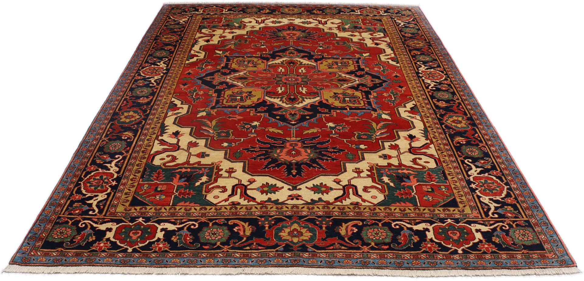 Heriz Perserteppich 250 × 330 cm aus Wolle, handgeknüpft
