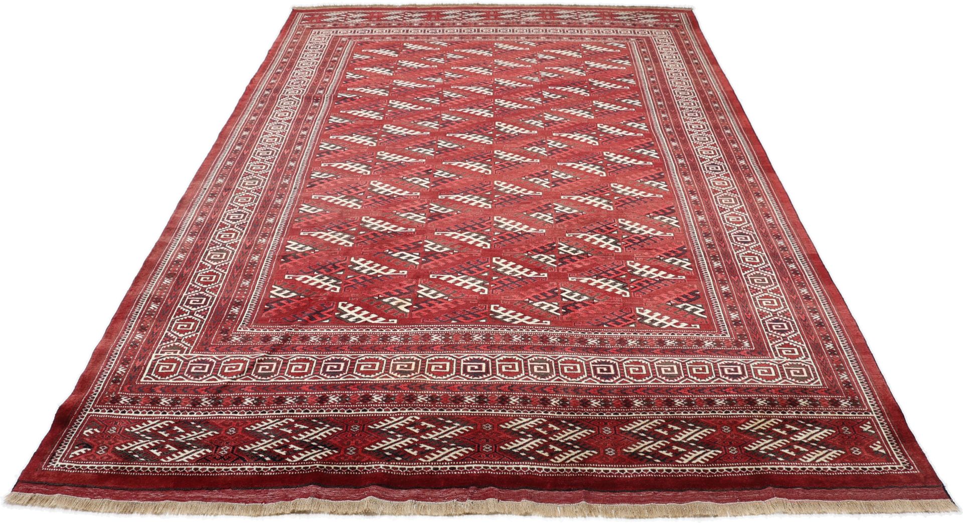 Turkmen Perserteppich aus Iran, 255 × 376 cm
