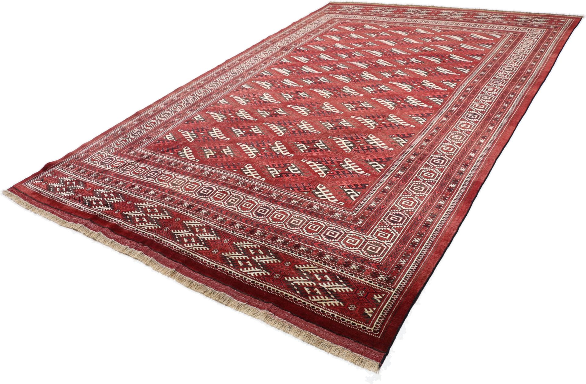 Turkmen Perserteppich aus Iran, 255 × 376 cm