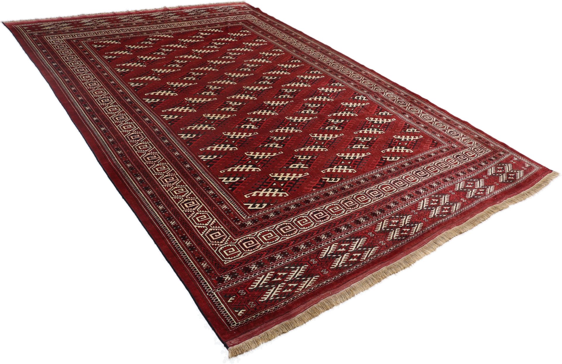 Turkmen Perserteppich aus Iran, 255 × 376 cm
