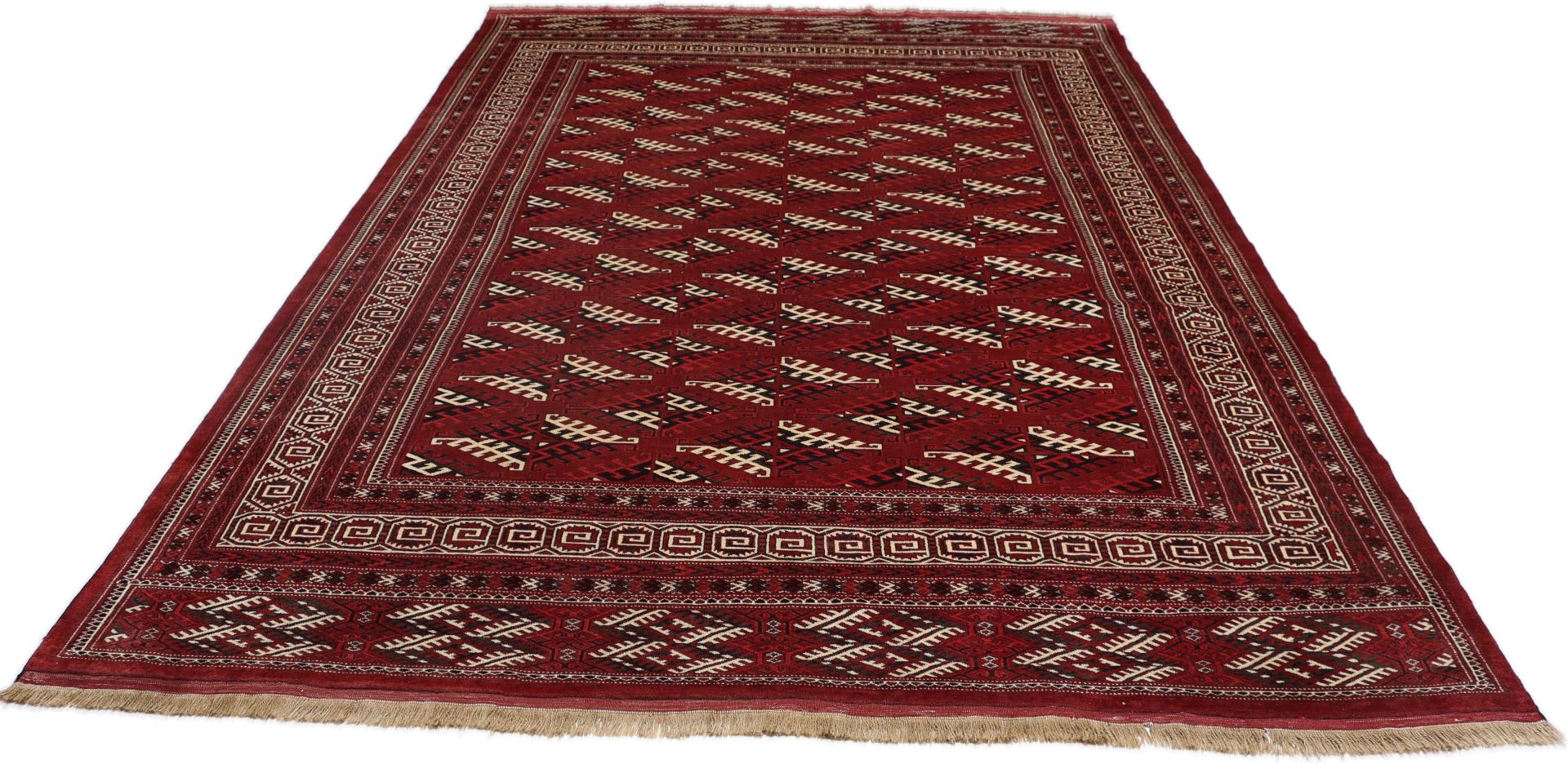 Turkmen Perserteppich aus Iran, 255 × 376 cm