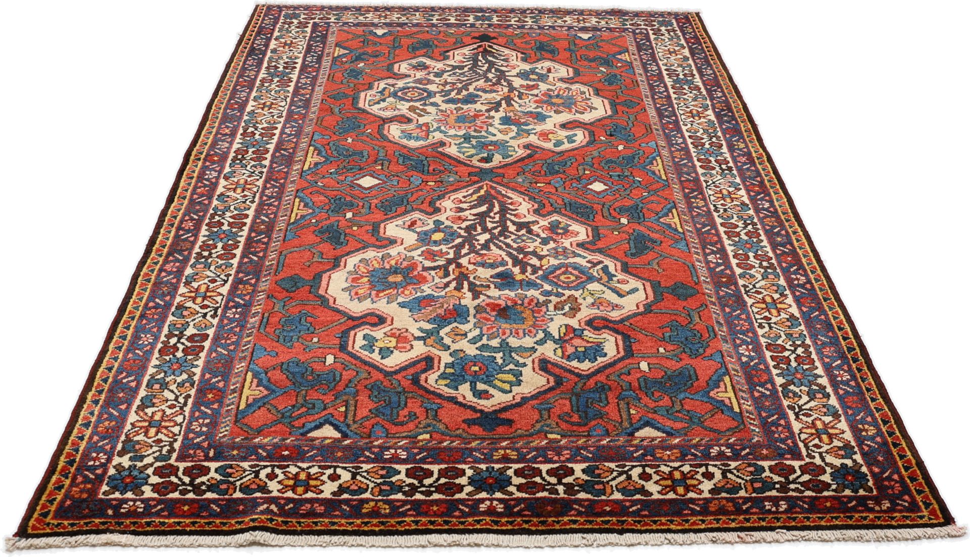 Bakhtiari Perserteppich 141 × 219 cm aus Wolle, handgeknüpft