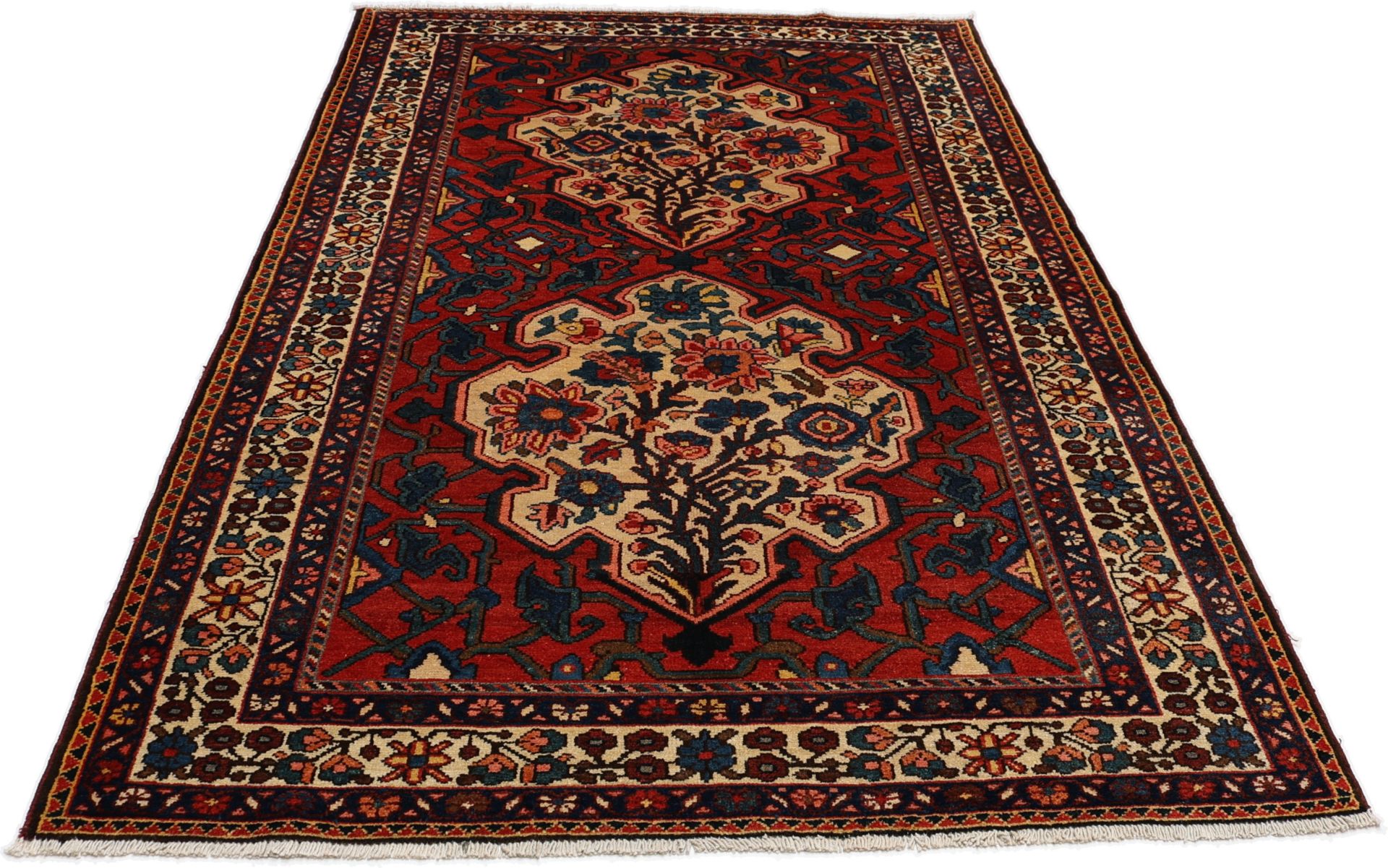 Bakhtiari Perserteppich 141 × 219 cm aus Wolle, handgeknüpft