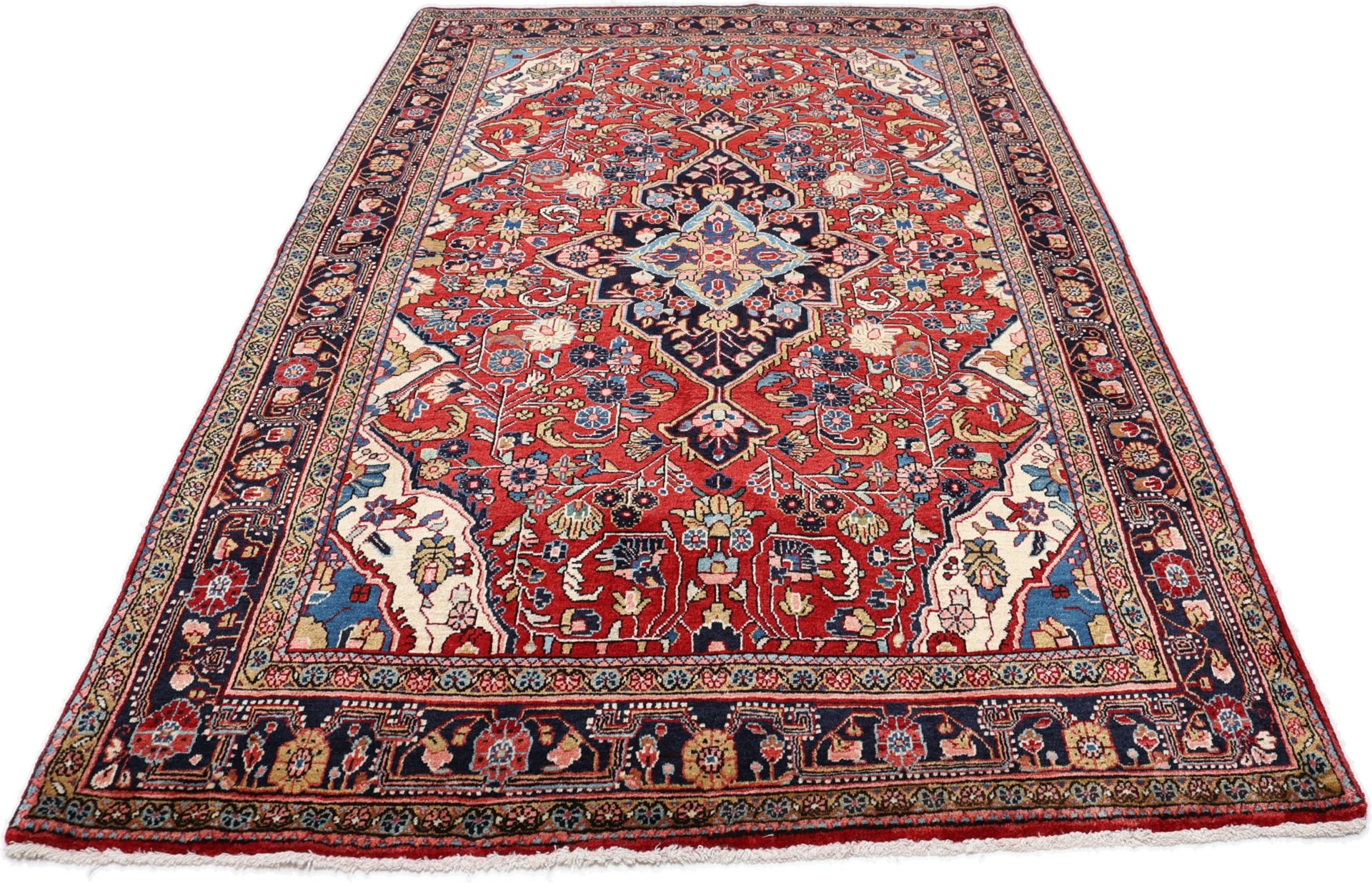 Antiker Perserteppich aus Iran, 138 × 215 cm