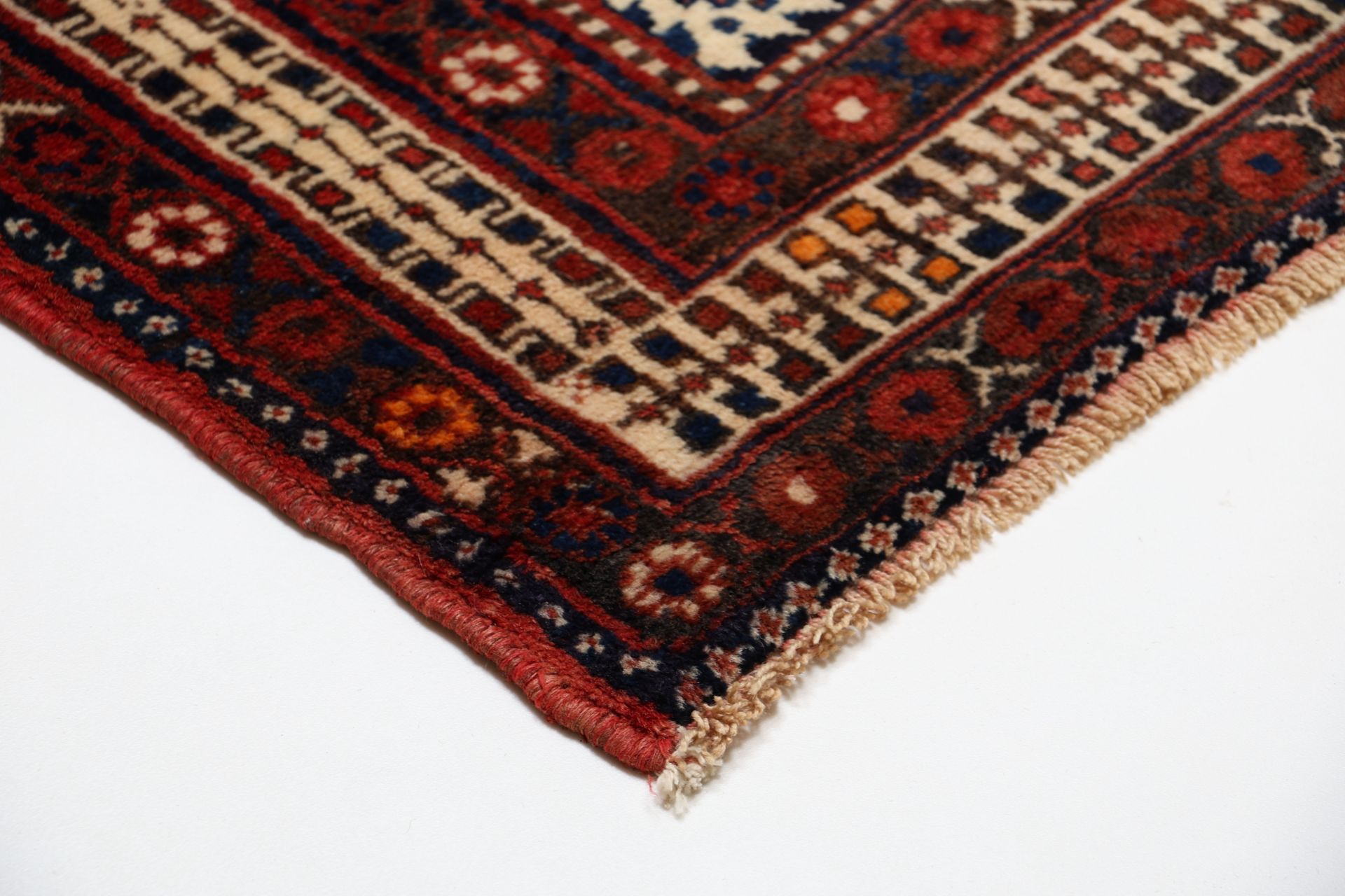 Antiker Afshar Perserteppich, 155 × 213 cm, Wolle