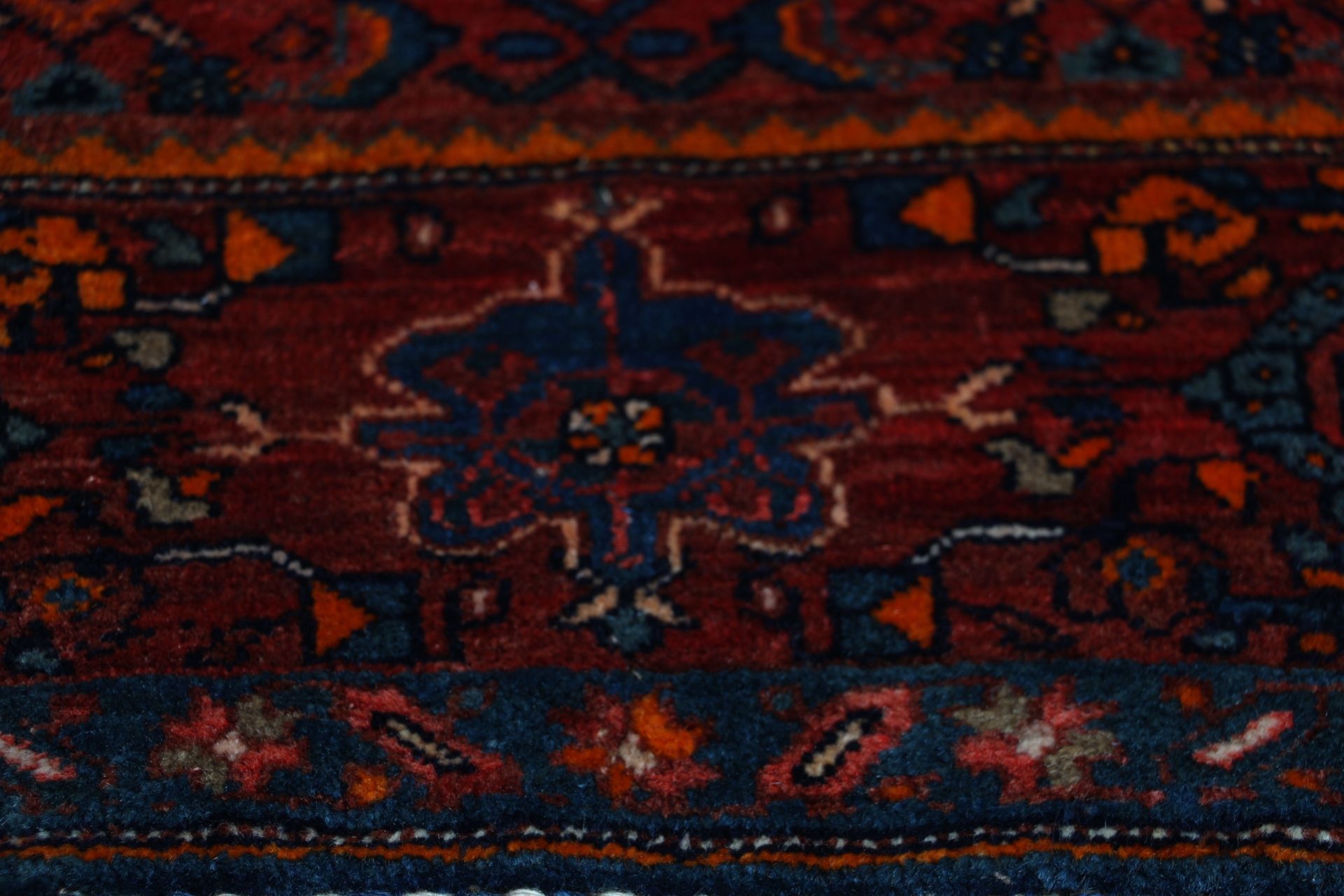 Antiker Bijar Perserteppich, 137 × 207 cm, Wolle