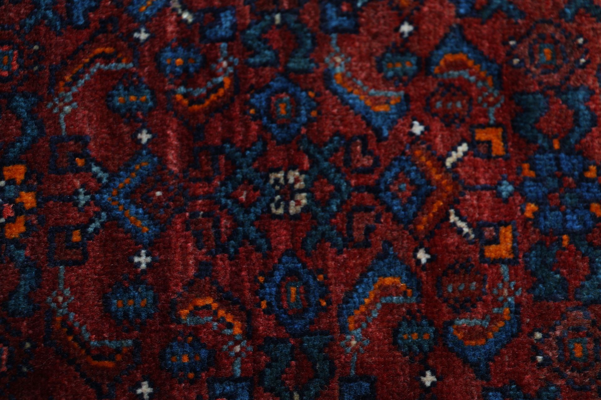 Antiker Bijar Perserteppich, 137 × 207 cm, Wolle