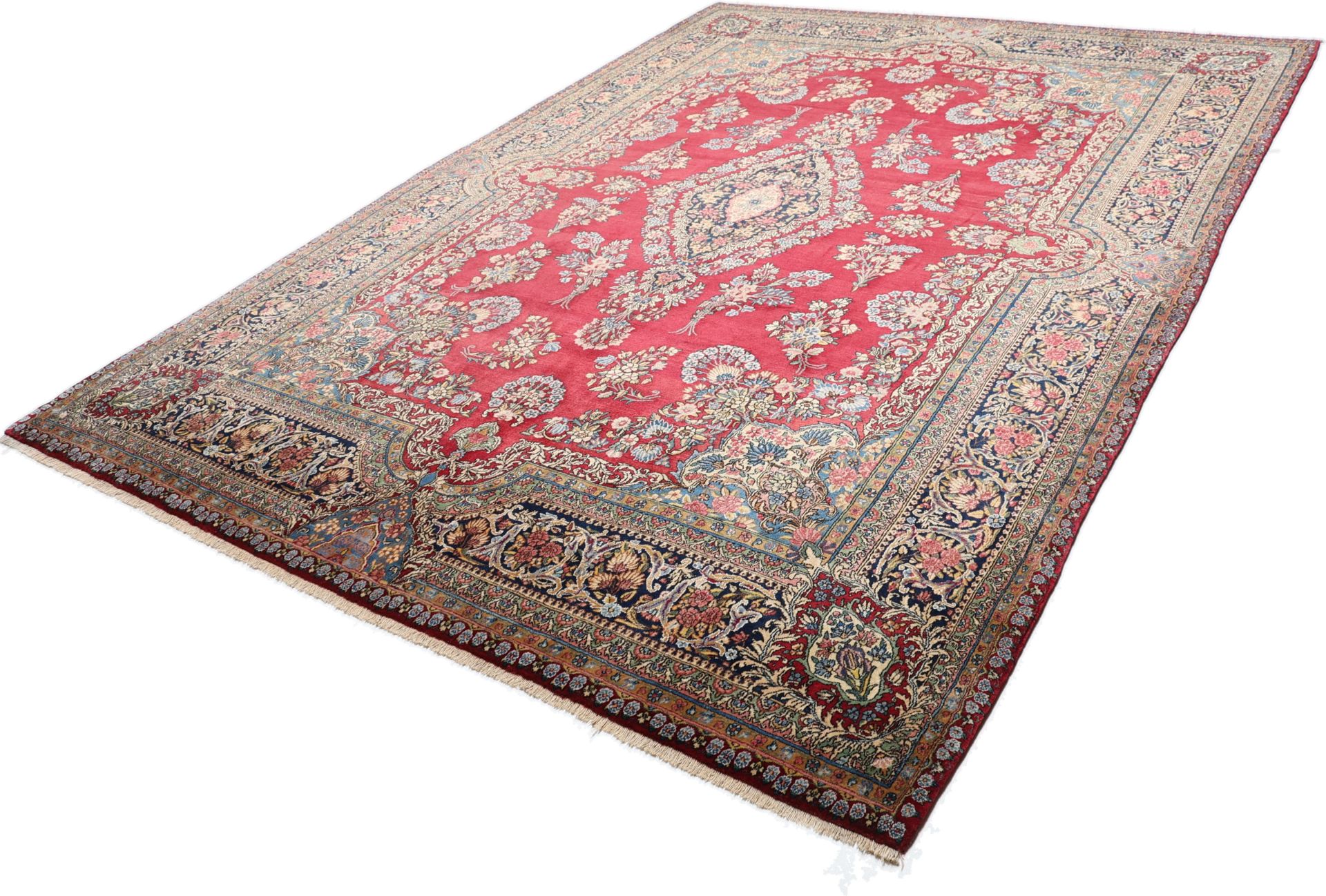 Kerman Perserteppich 272 × 376 cm aus Wolle, handgeknüpft