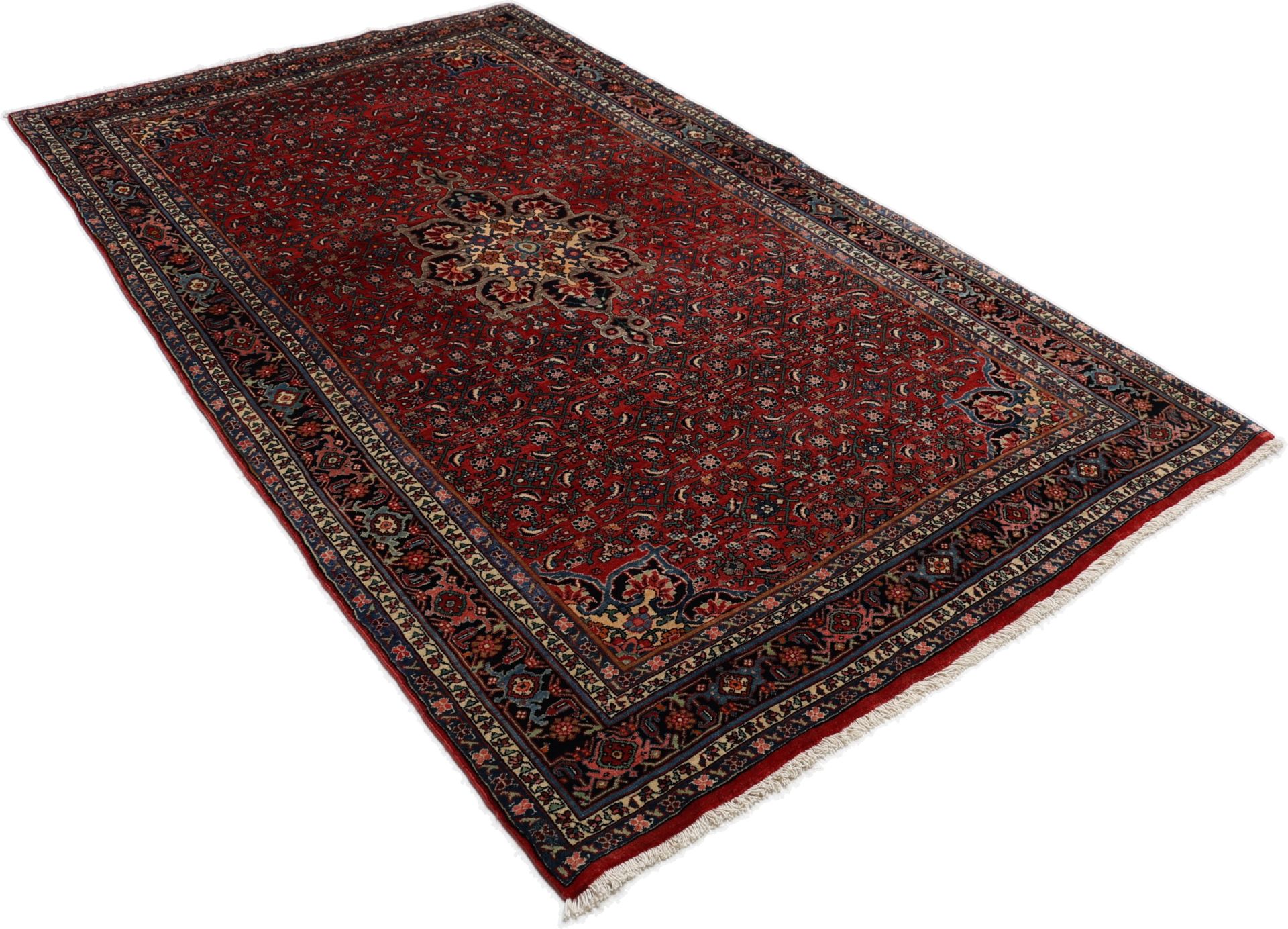 Handgeknüpfter Bijar Perserteppich, 135 × 230 cm, Wolle