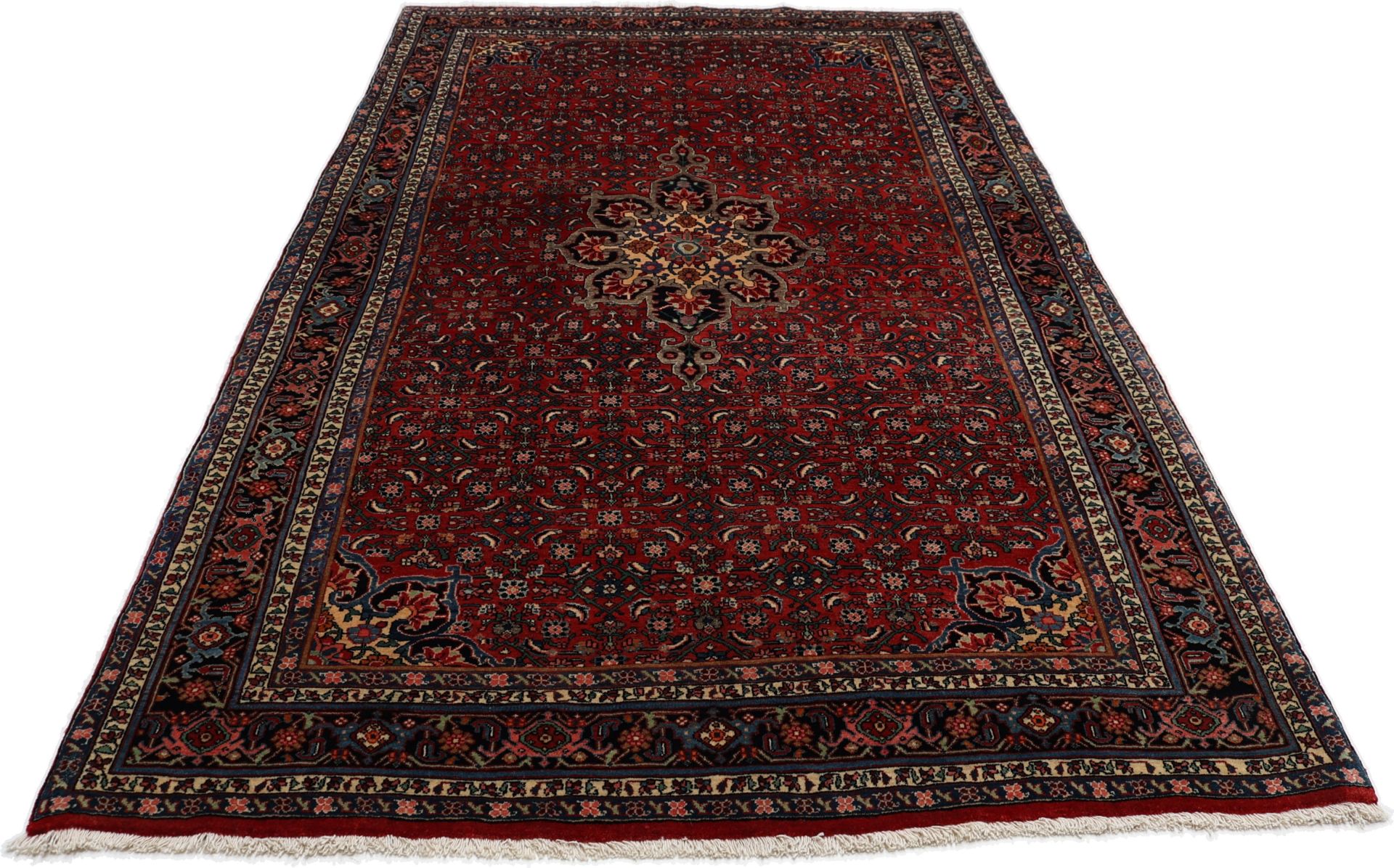 Handgeknüpfter Bijar Perserteppich, 135 × 230 cm, Wolle
