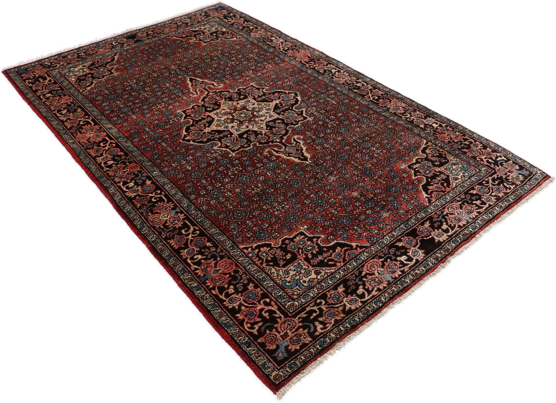 Bijar Perserteppich antik, 128 × 205 cm, Wolle