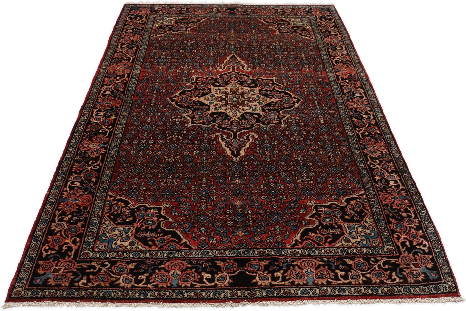Bijar Perserteppich antik, 128 × 205 cm, Wolle