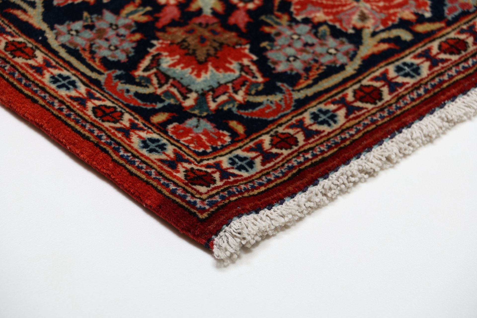 Kashan Perserteppich antik, 135 × 200 cm, Wolle