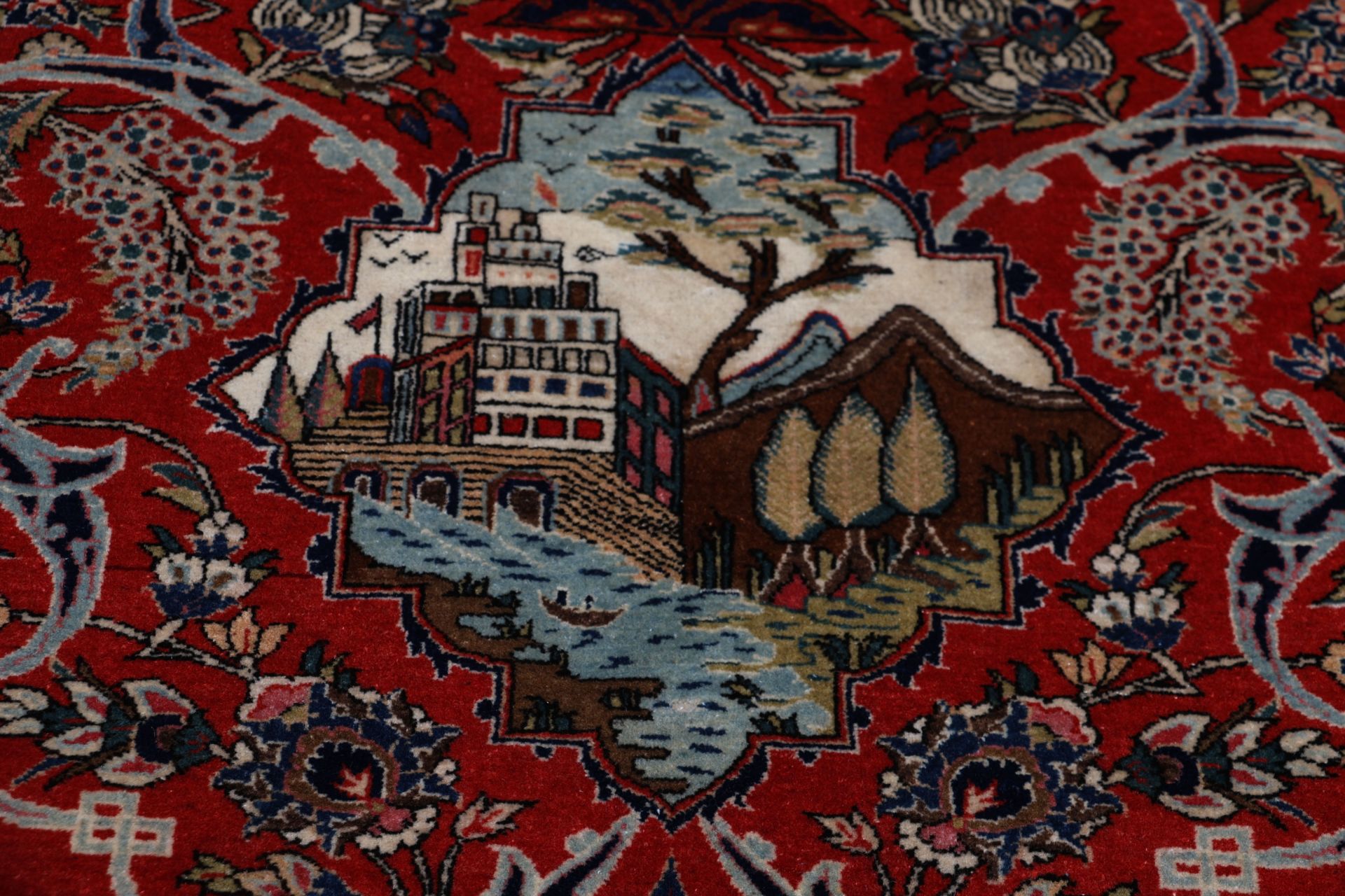 Kashan Perserteppich antik, 135 × 200 cm, Wolle
